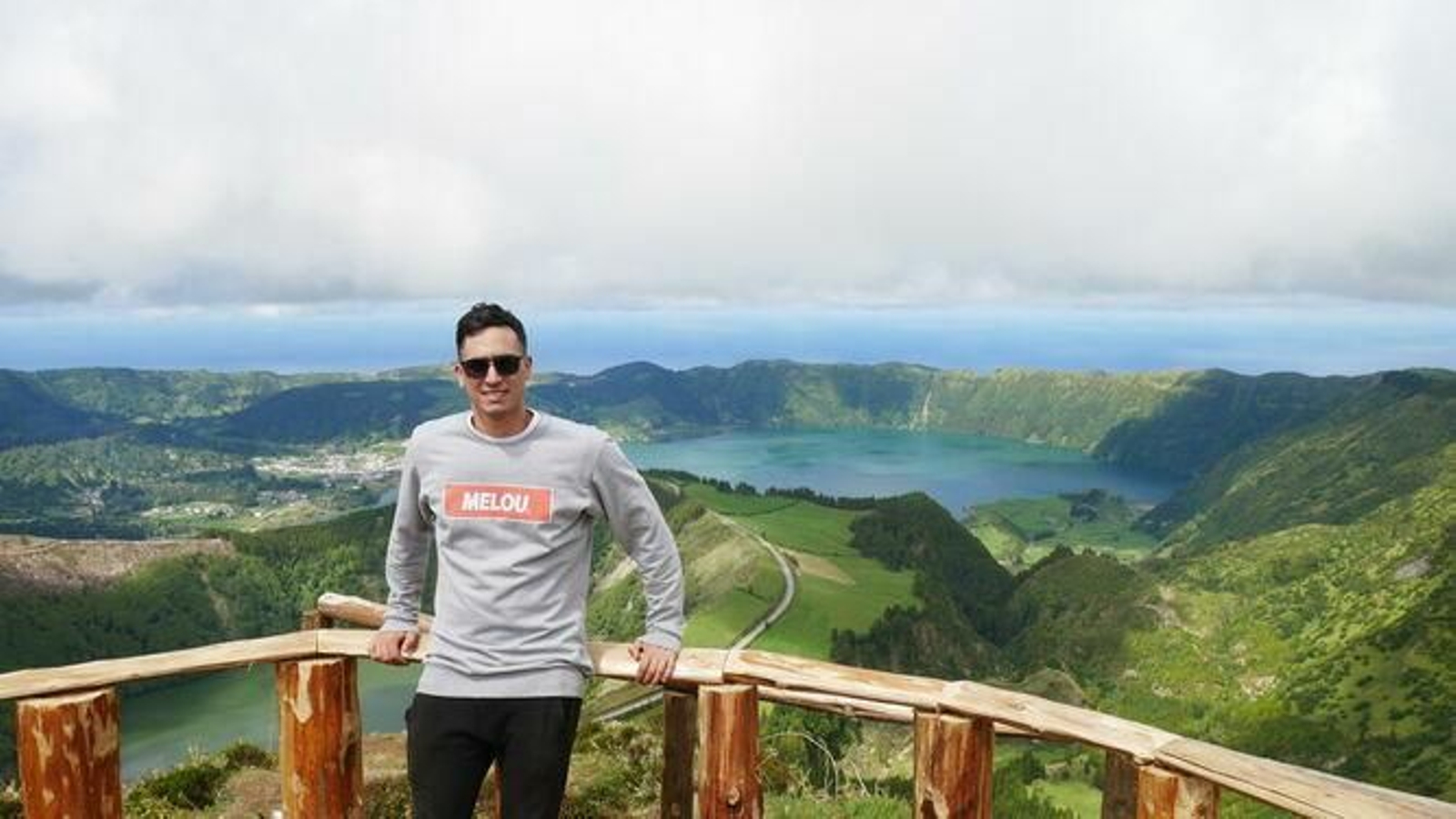 El joven Pablo Podadera, en uno de sus viajes.