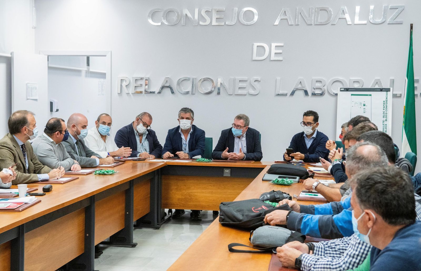 La reunión de mediación del pasado jueves.