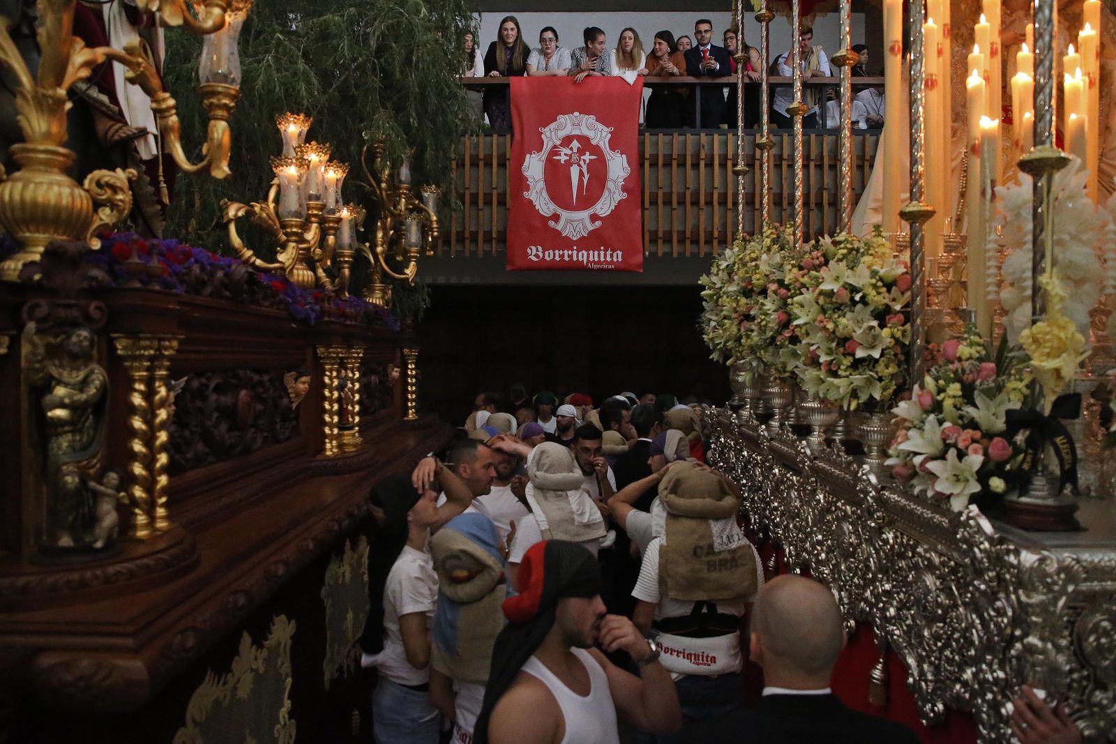 Fotos de la primera levantá de La Borriquita en Algeciras 2023