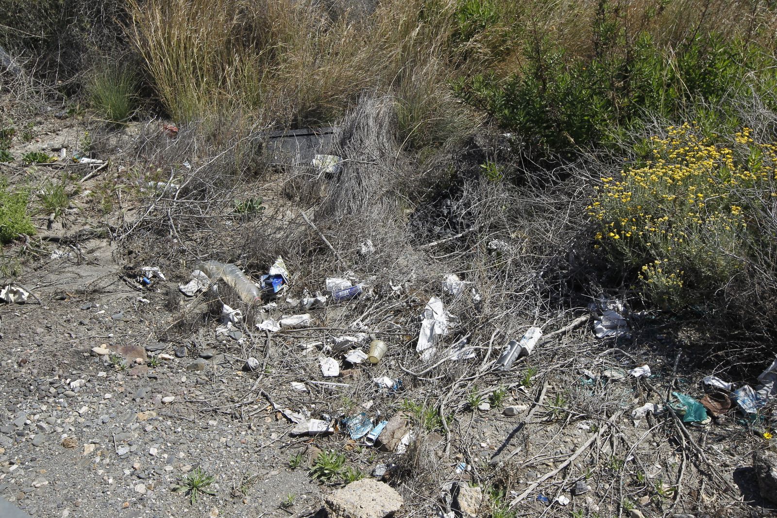 Fotogalería basura en el Desierto de Tabernas