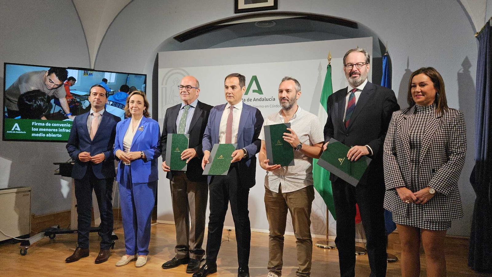 Firma de los convenios de Justicia con Córdoba Acoge y Fundación Promi.