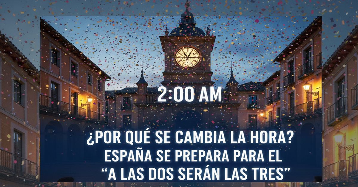 ¿Por qué se cambia la hora? España se prepara para el "A las dos serán las tres"