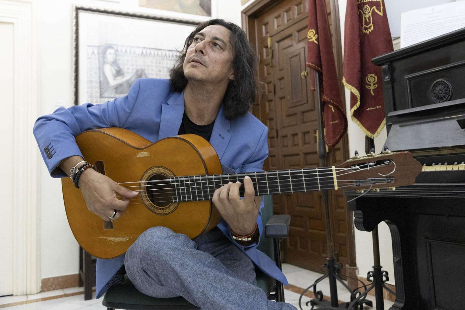 Manuel Fernandez en el Centro Artistico de Granada