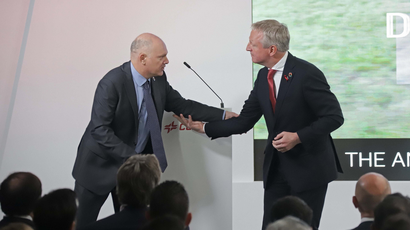 Fotos de la presentación del proyecto Valle andaluz de hidrógeno verde de Cepsa