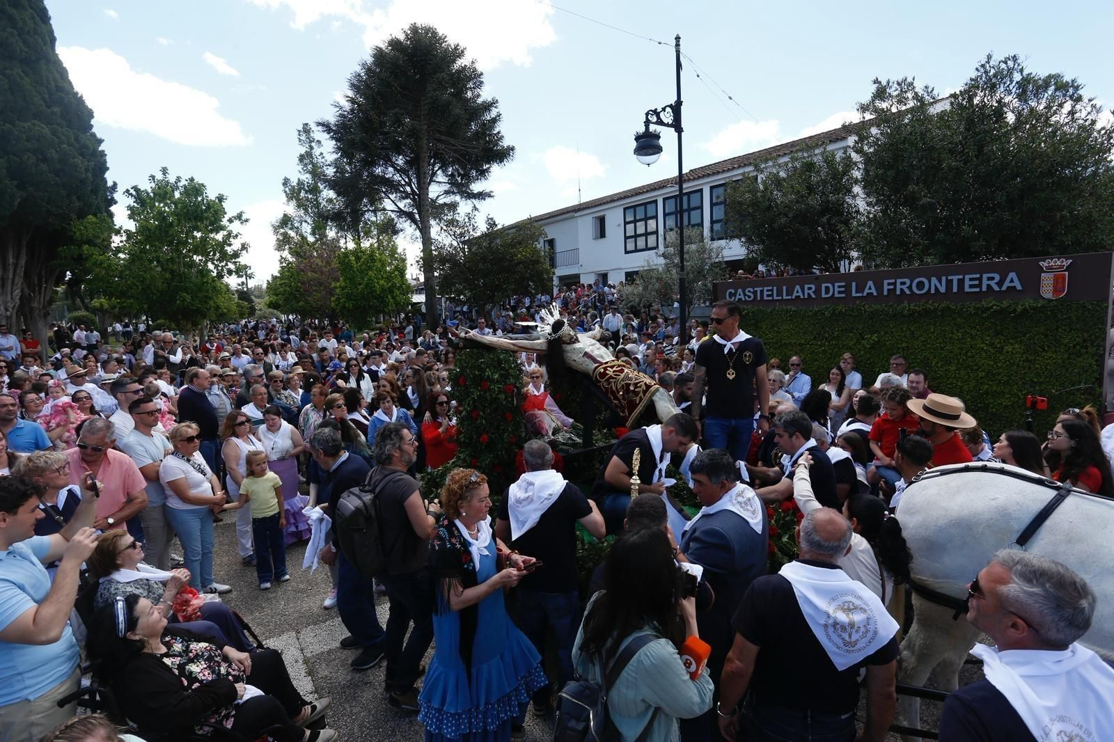 El Cristo de la Almoraima, este domingo en Castellar.