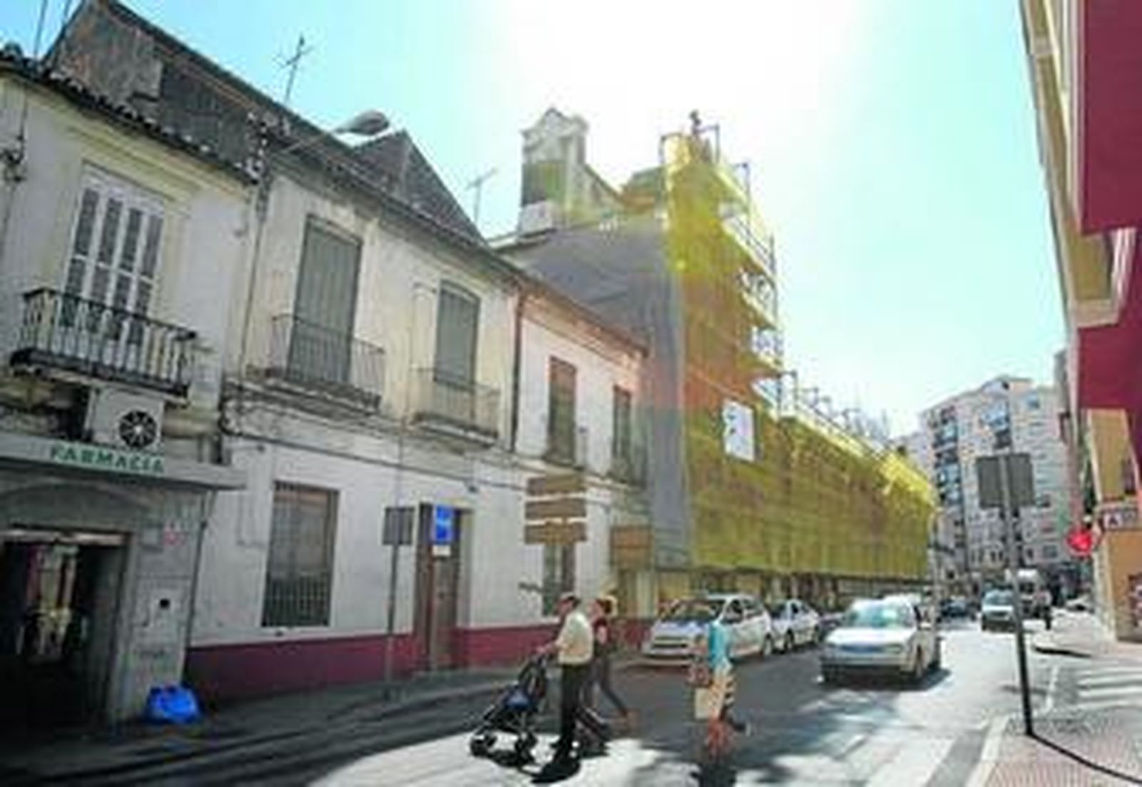 Edificios sobre los que actuará el IMV, aledaños al convento de Las Mercedarias, en Cruz del Molinillo.