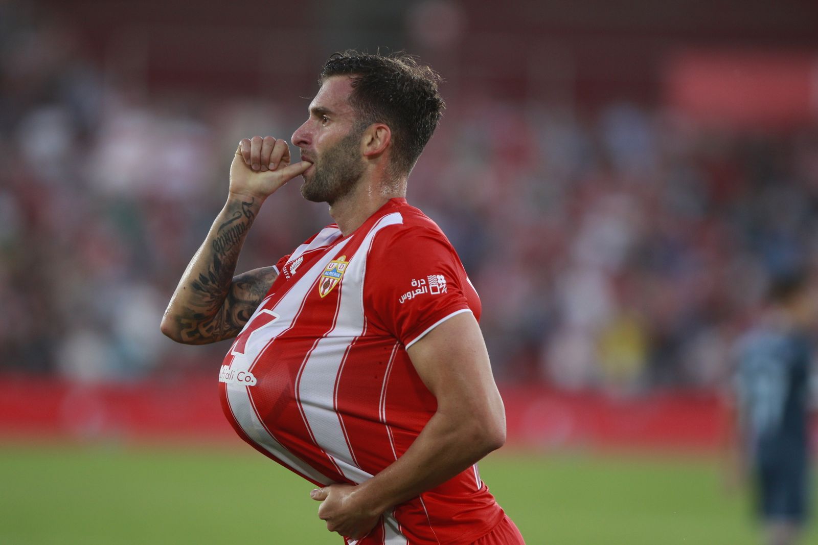 Imágenes del partido de fútbol U.D. Almería-Girona F.C.