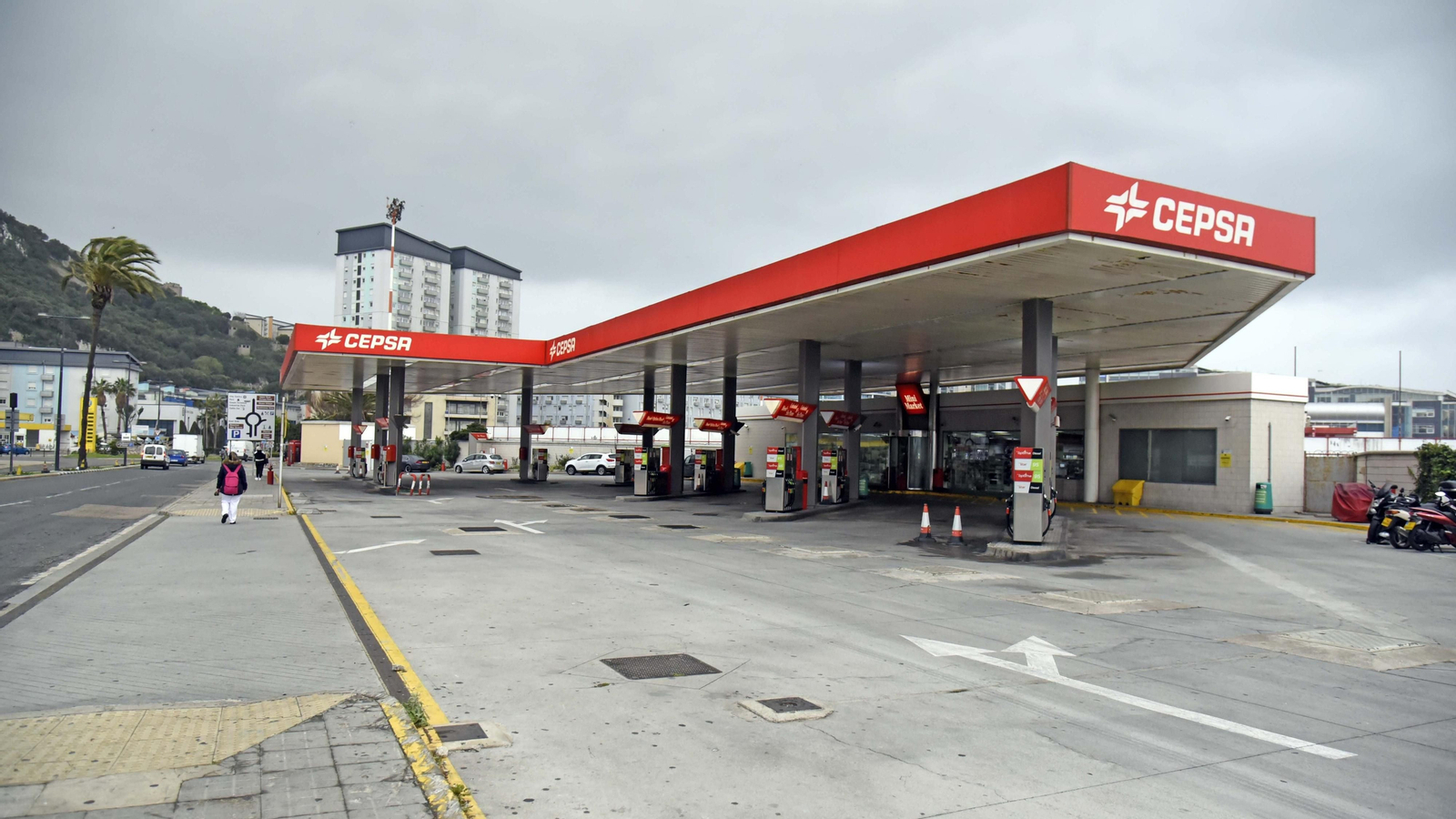 Las fotos de un día laborable en Gibraltar durante el coronavirus