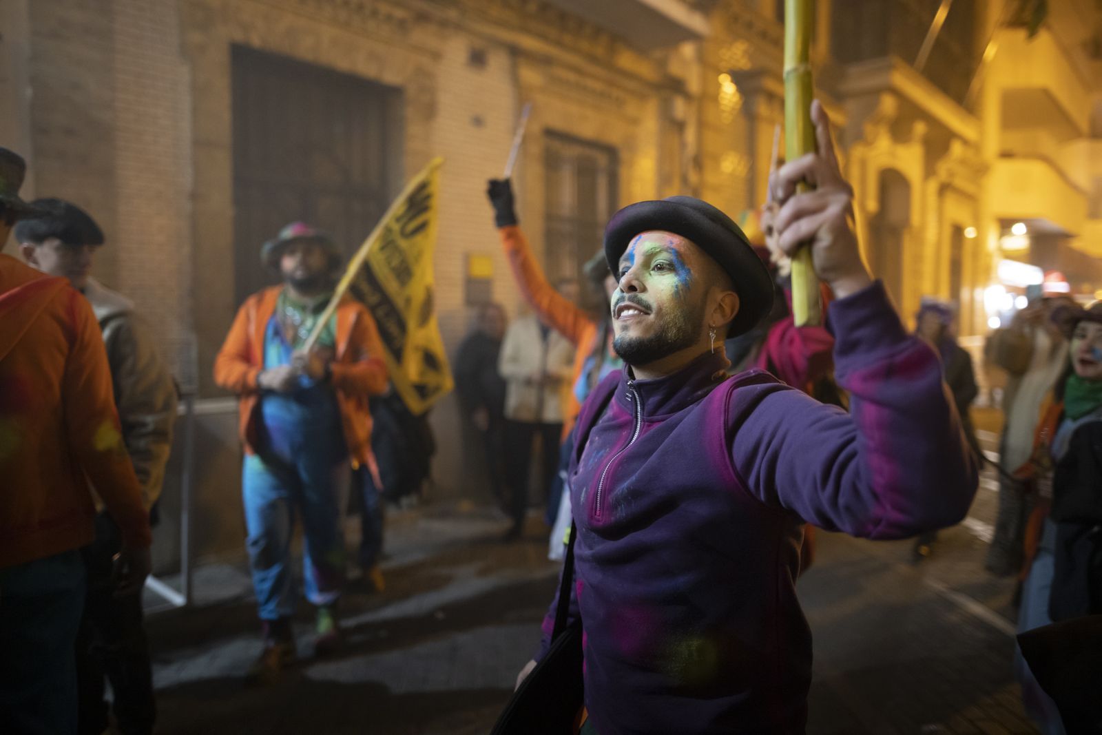 Ambiente en la final  del Carnaval Colombino
