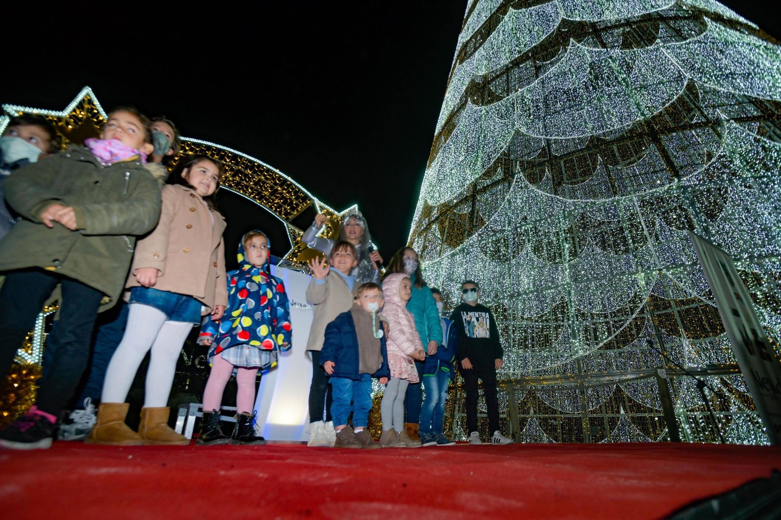 El encendido de la Navidad 2021 en el centro comercial Nevada Shopping, en imágenes