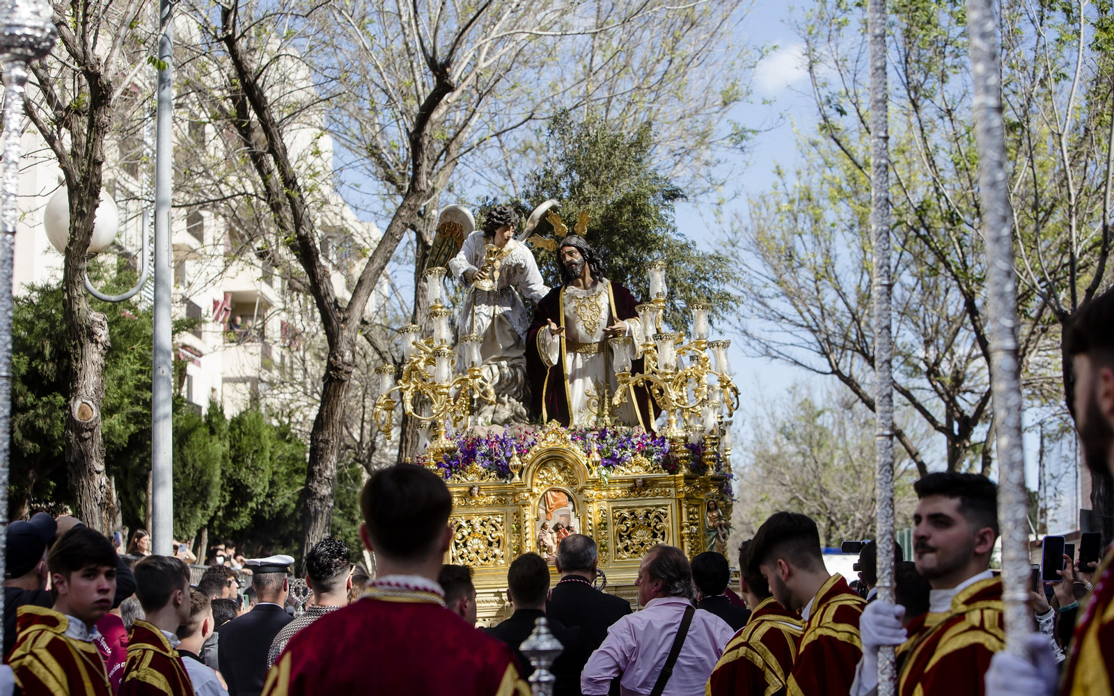 Las imágenes de la cofradía de Oración en el huerto en la Semana Santa de Cádiz 2022