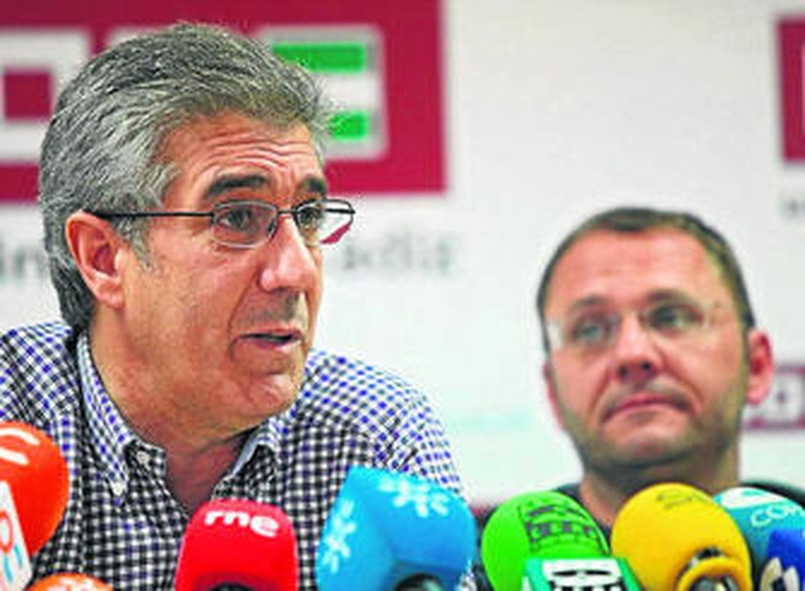 El secretario general de la Federación de Industria de CCOO, ayer, en Cádiz.