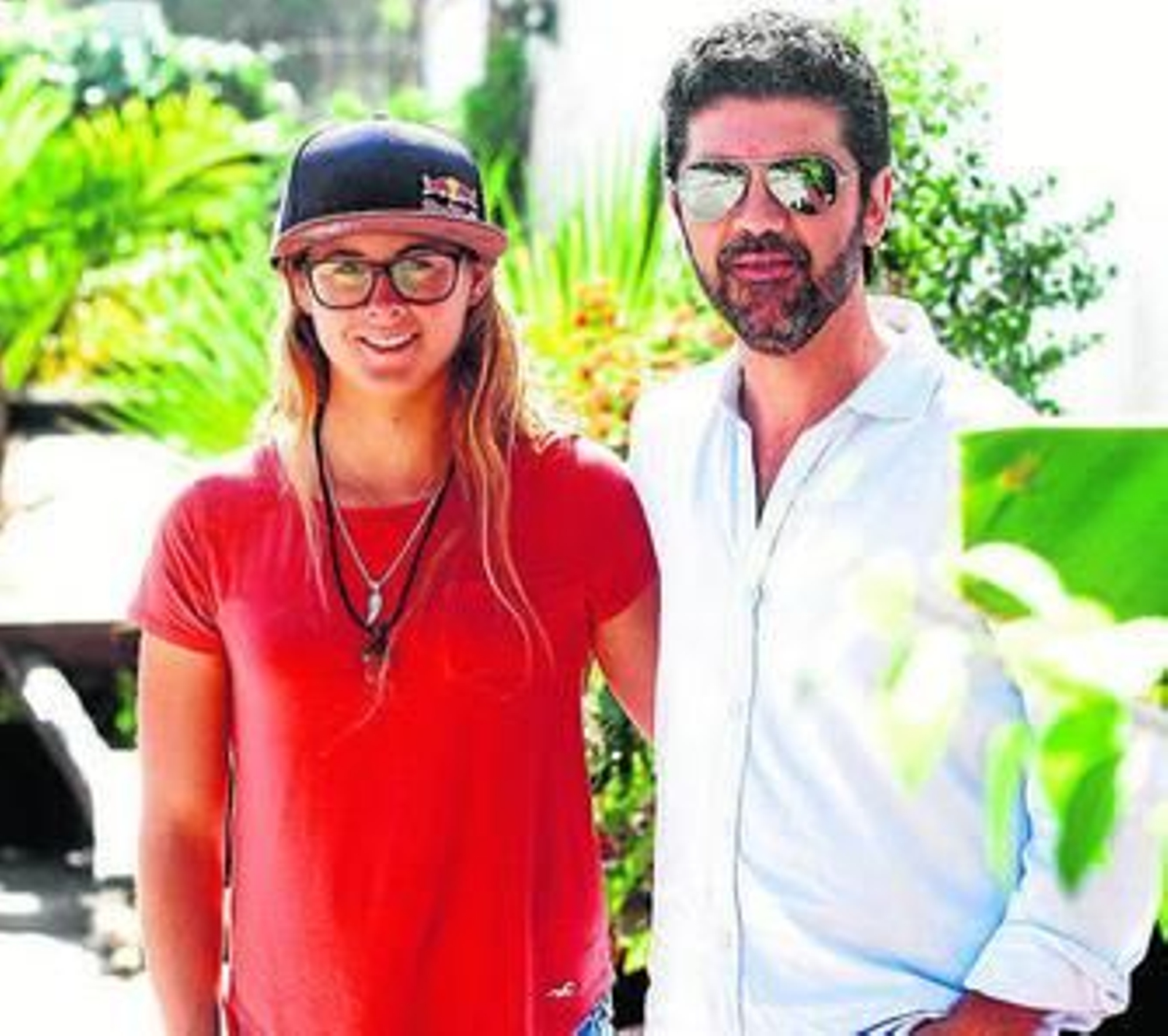 Gisela Pulido y José Carlos Gómez, ayer en El Cortijo de Guadacorte.
