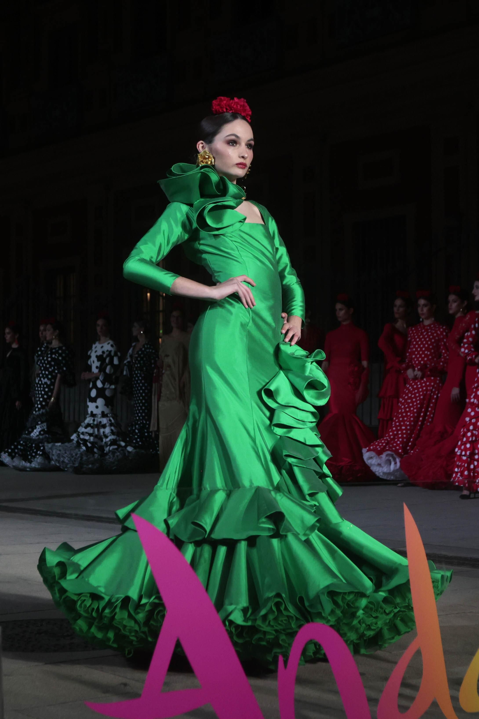 El desfile Andalucía es flamenca en el Palacio de San Telmo, todas las fotos
