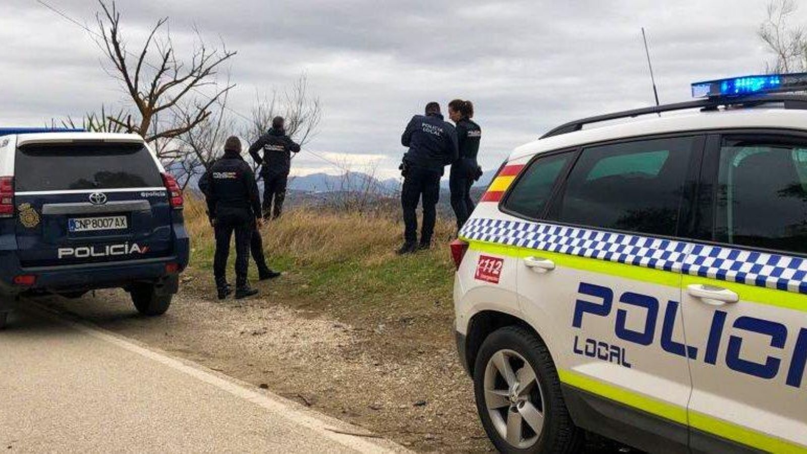 Tareas de búsqueda del desaparecido.