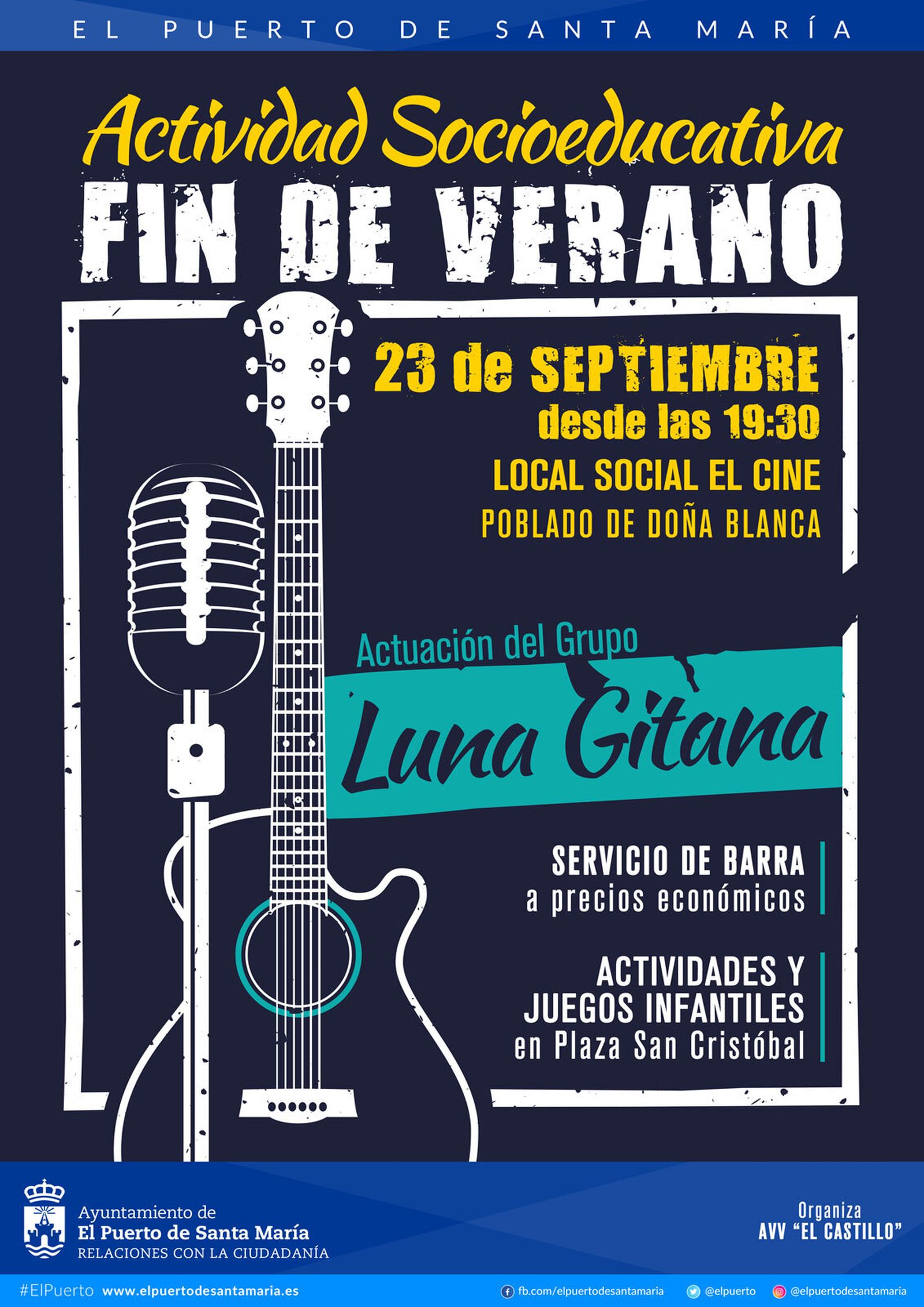 El cartel anunciador del evento.