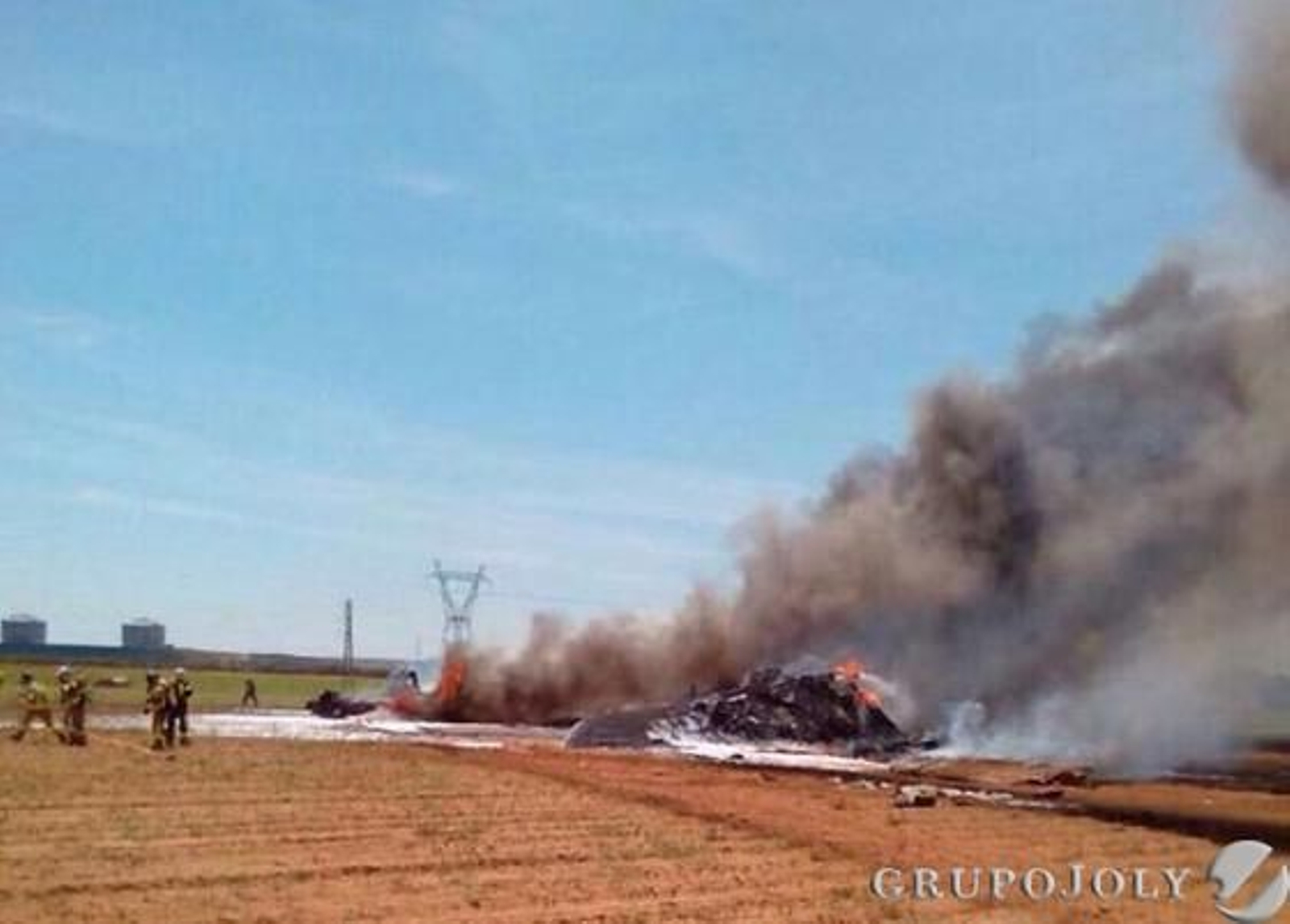Las imágenes del accidente del A400M