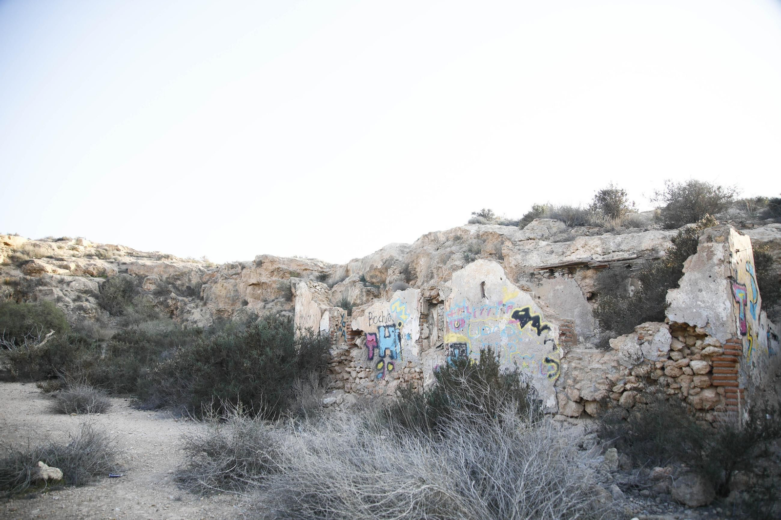 Imágenes de los refugios de la guerra civil descubierto en el barrio de Las Trincheras