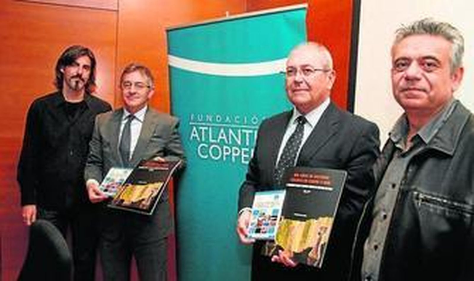 Rodríguez Bayona, Ruiz, De la Vega y Nocete, ayer, en La Merced.