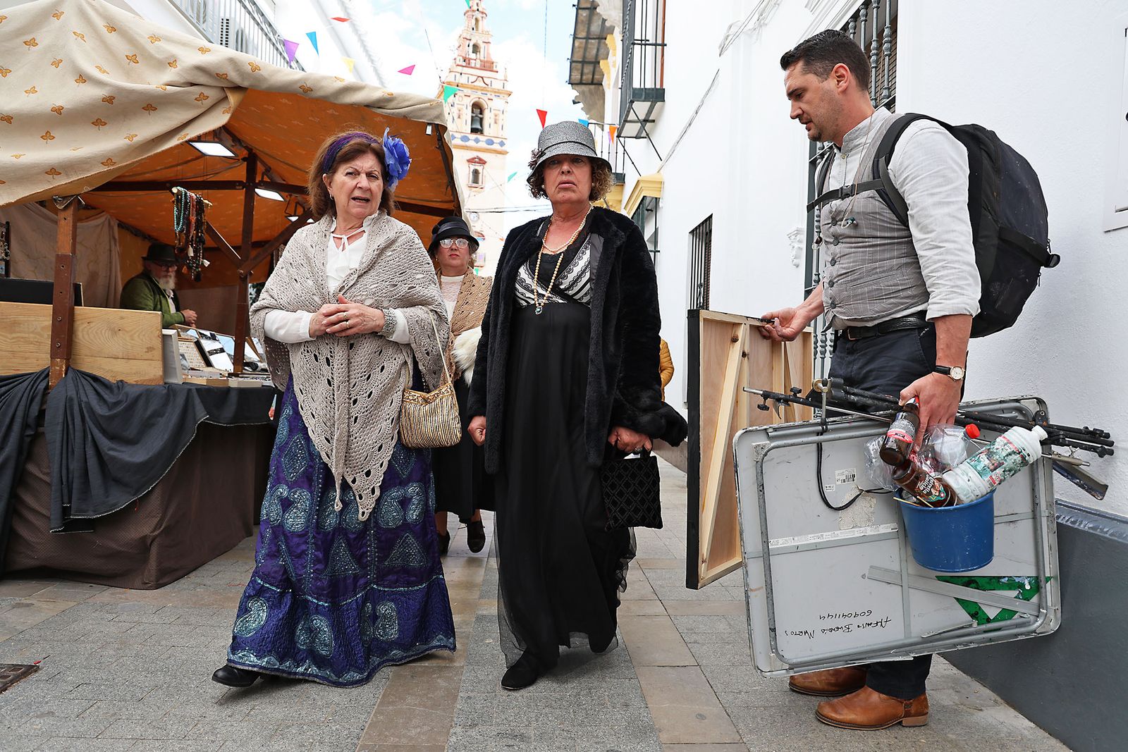 Imágenes del ambiente en la Feria de Época 1900 de Moguer
