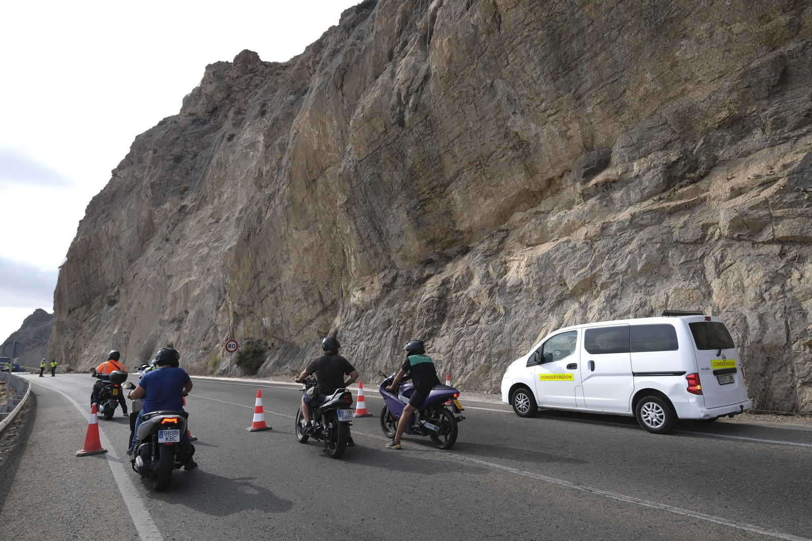 Desprendimiento en la Carretera de El Cañarete