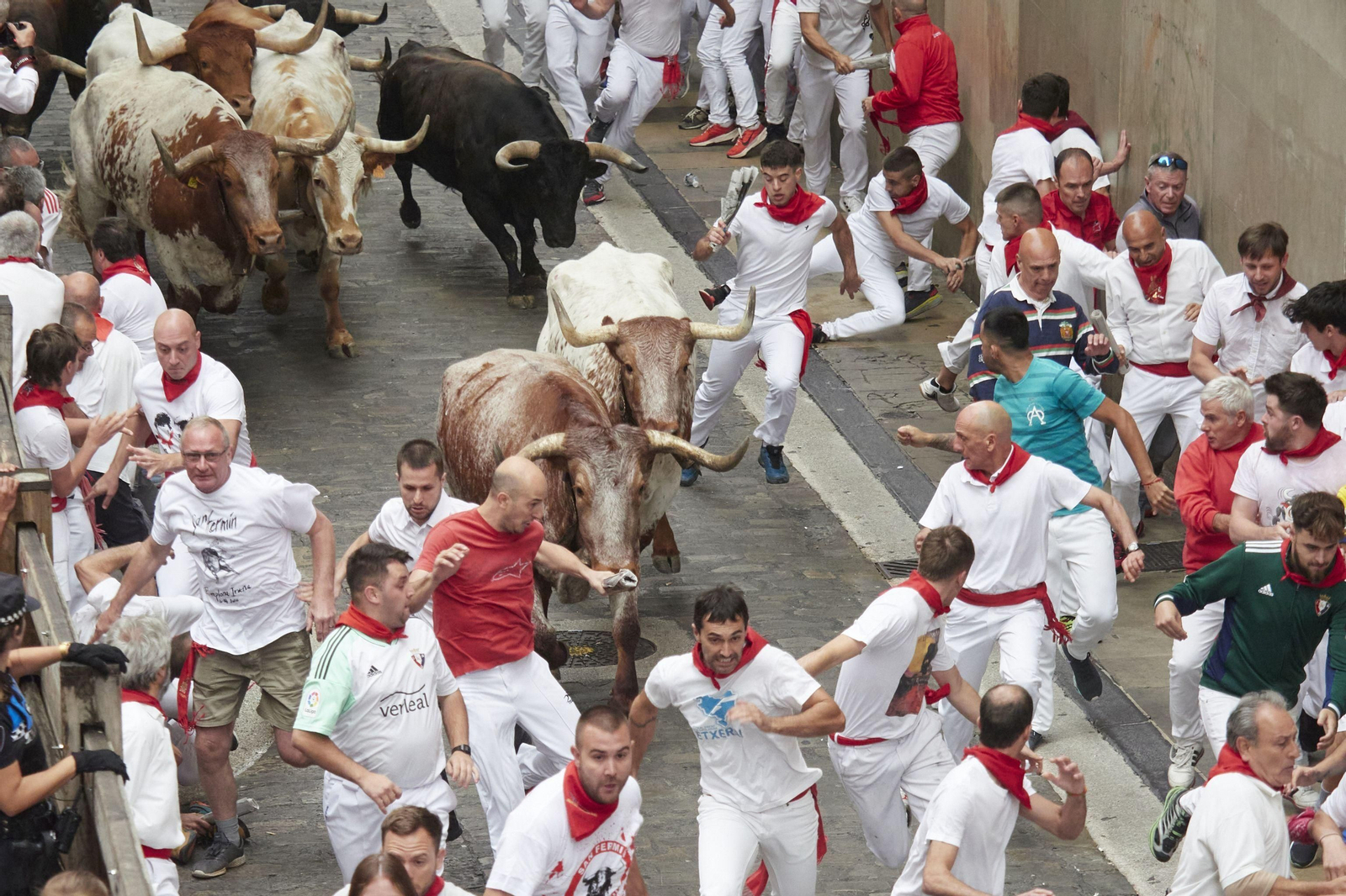 El primer encierro de San Fermín en imágenes
