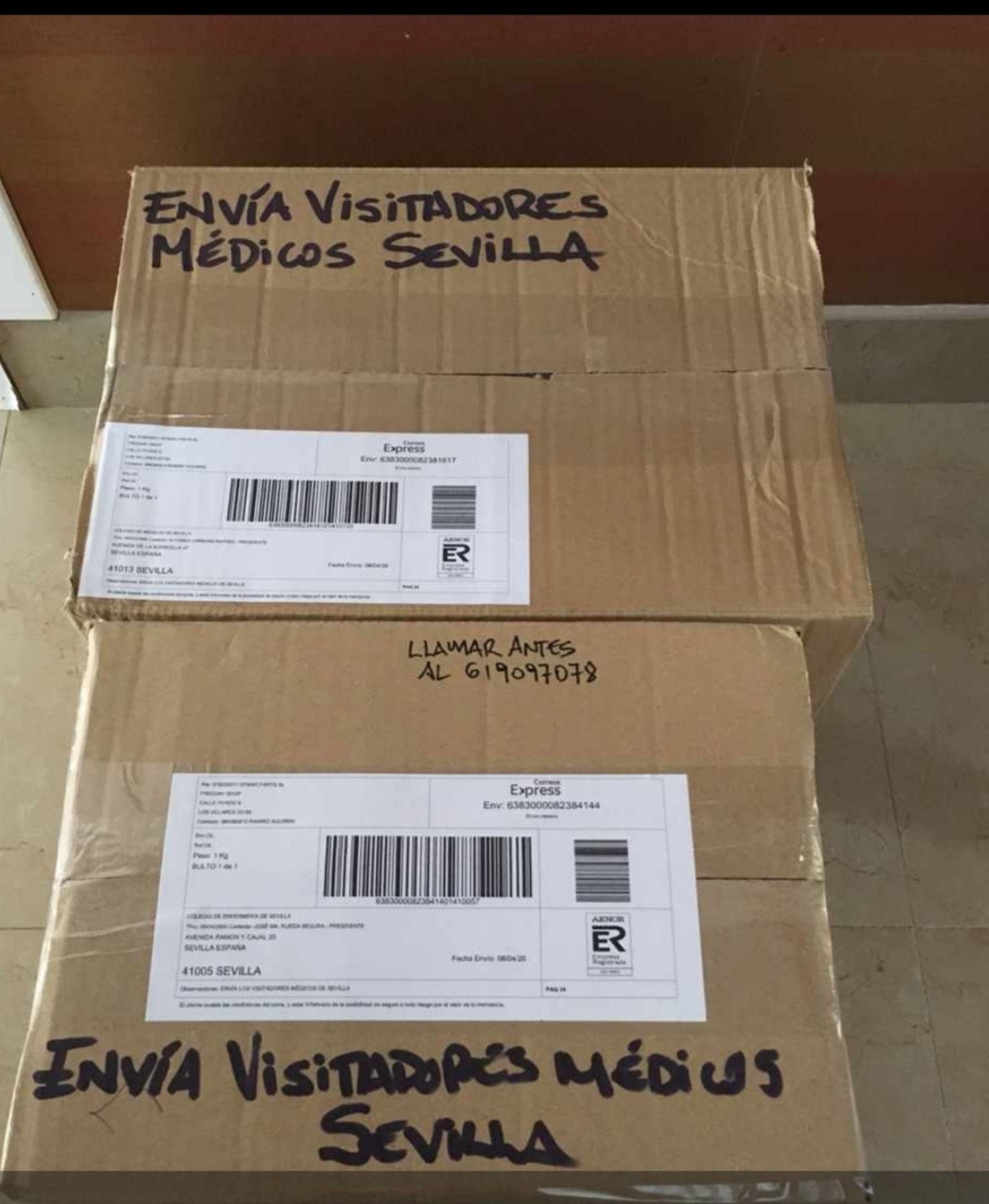 Material donado por los visitadores médicos.