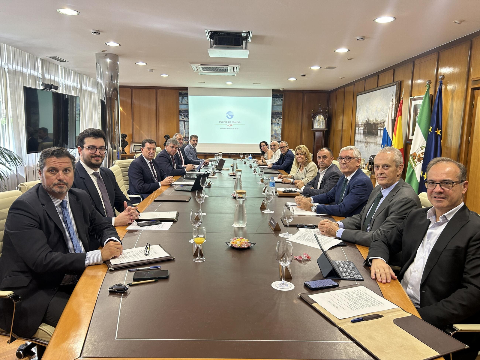 Reunión del consejo de administración del Puerto de Huelva.