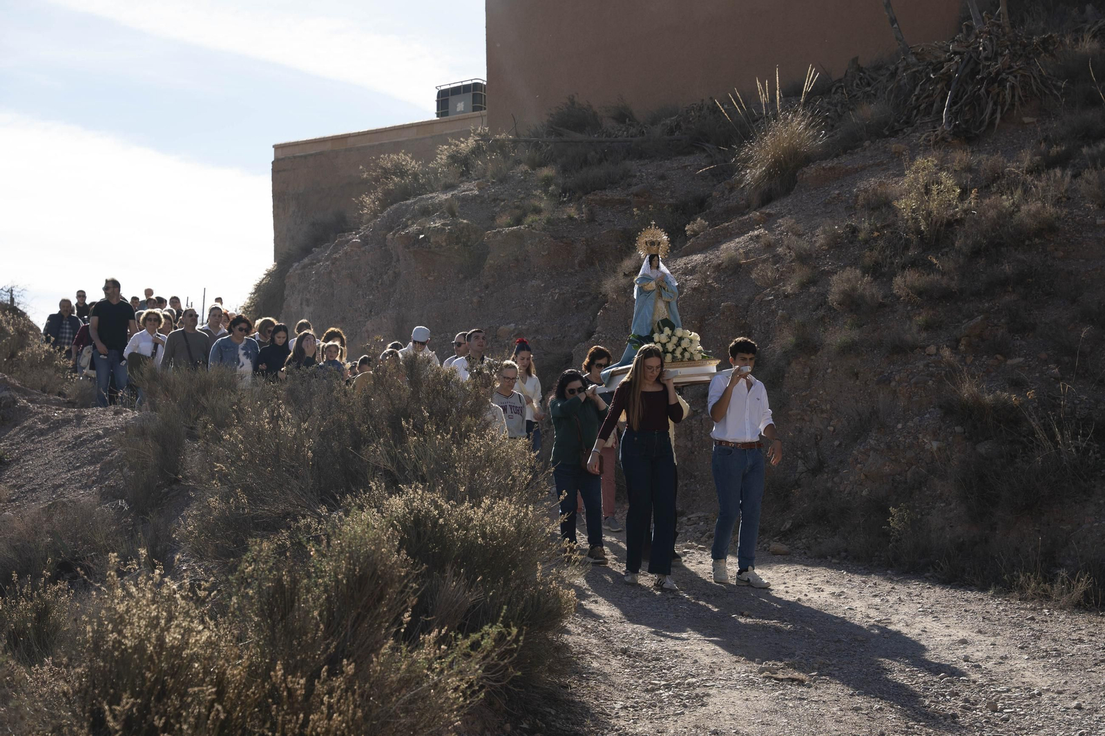 Las imágenes de la romería en Cuevas de Los Úbeda