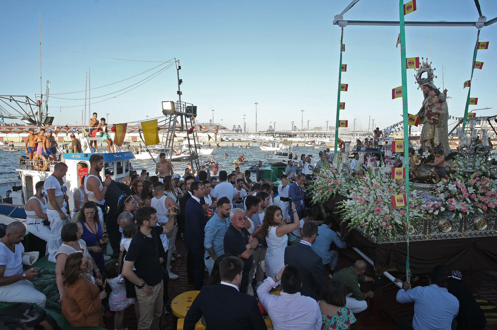 Imágenes de la Virgen del Carmen en Algeciras