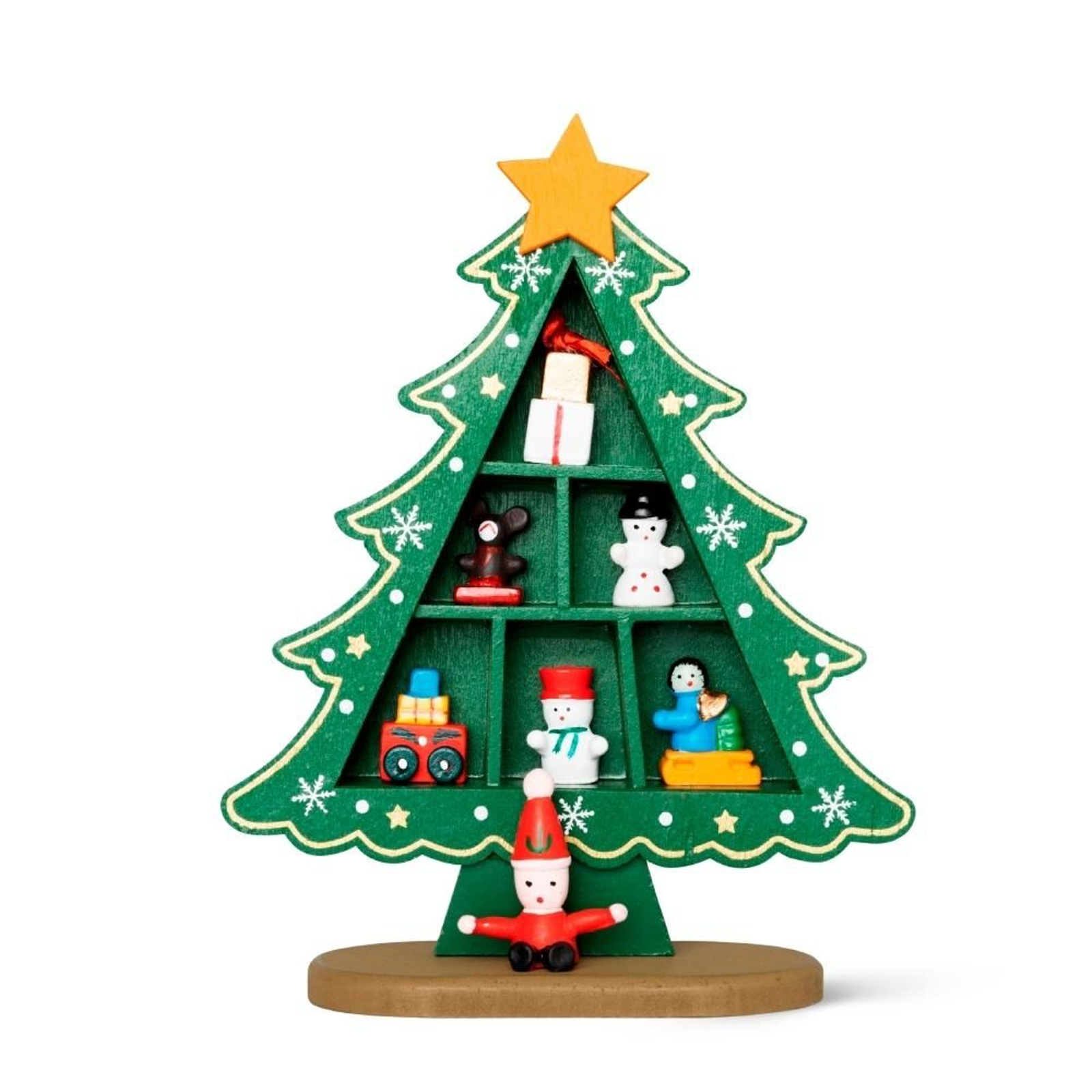 Árbol Navidad con figuras de Flying Tiger Copenhagen.