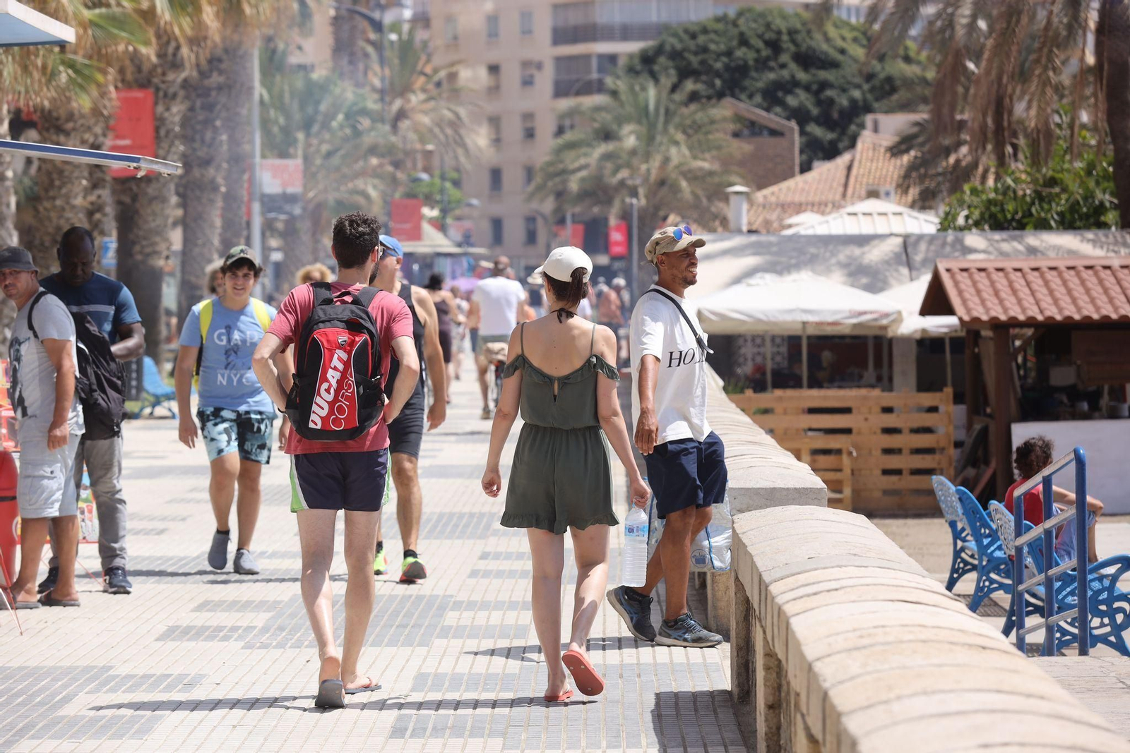 Lleno en las playas de Málaga