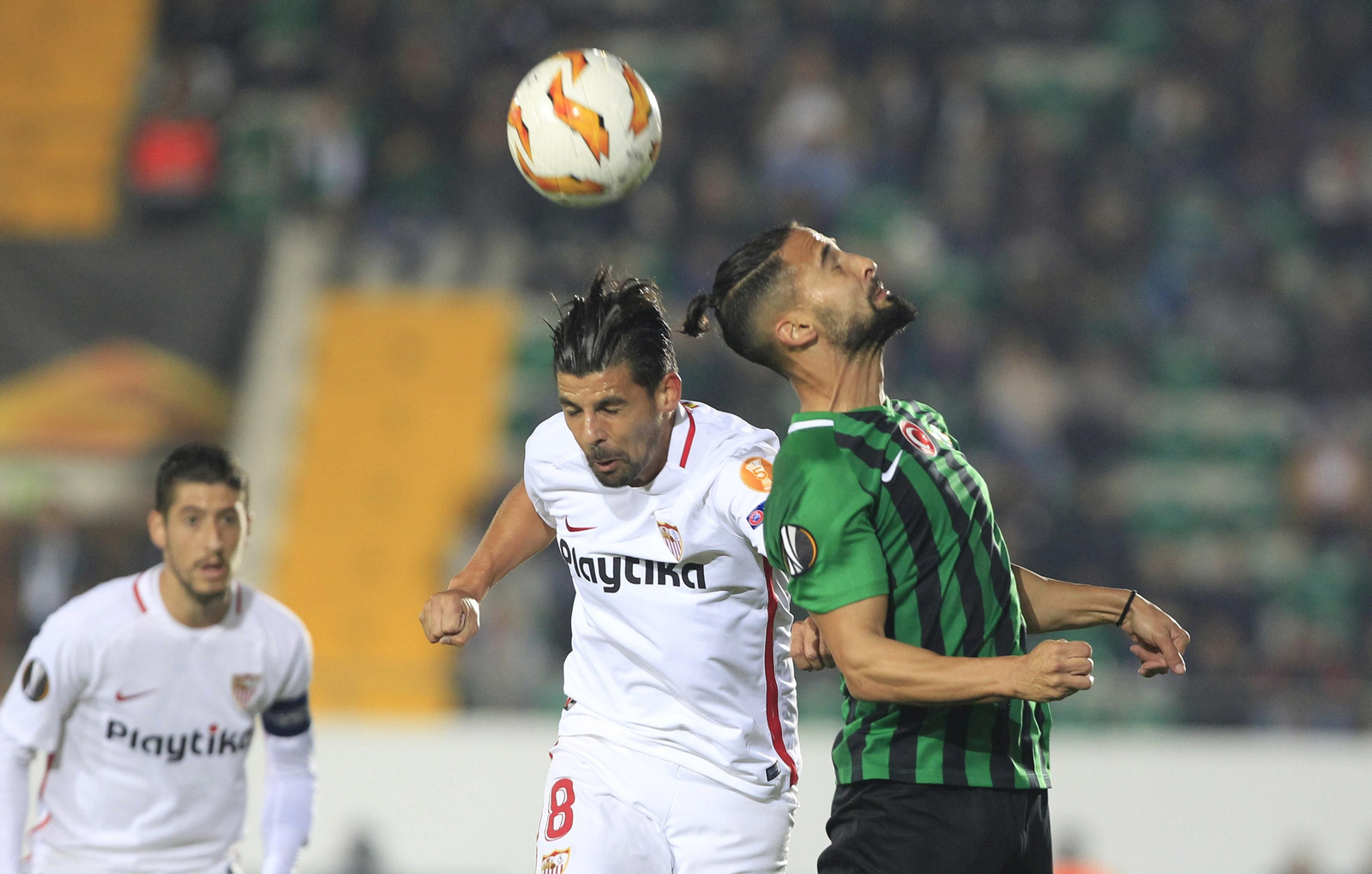 Las imágenes del Akhisar-Sevilla