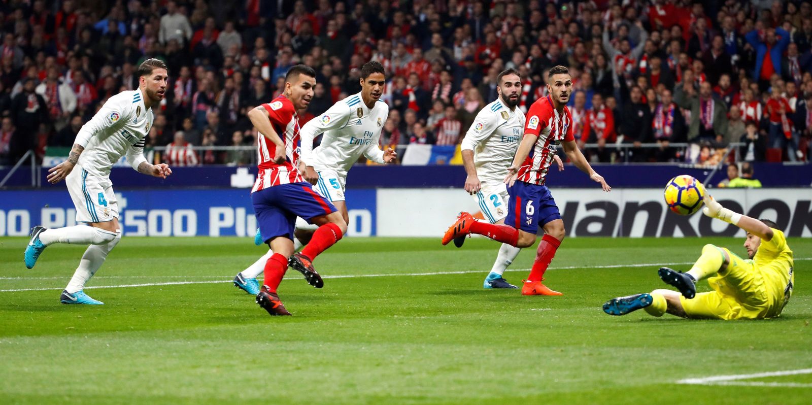 Las imágenes del Atlético-Real Madrid