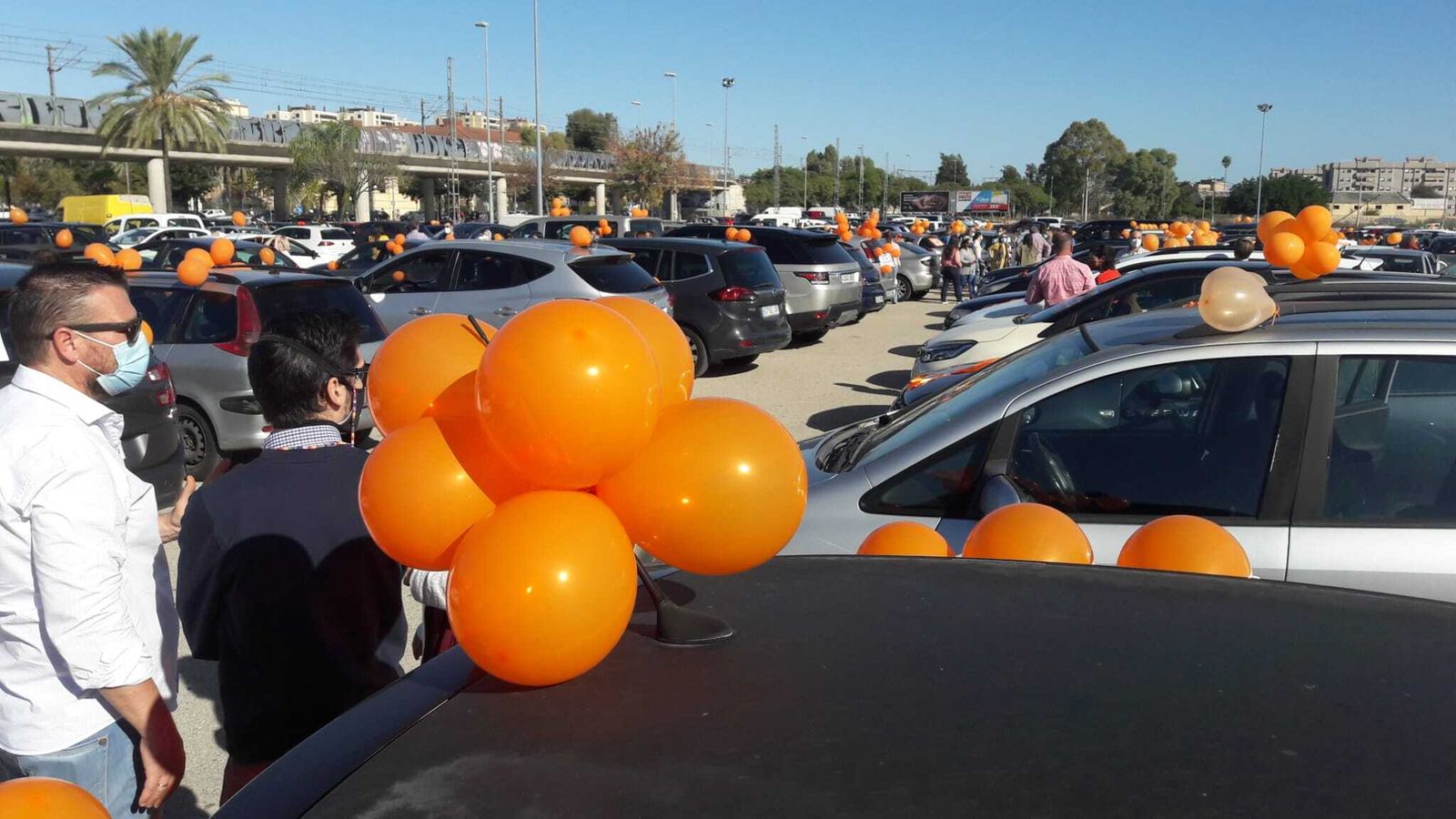 Aspecto que presentaba el aparcamiento del Hontoria.