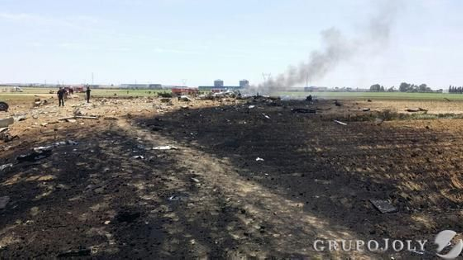 Las imágenes del accidente del A400M