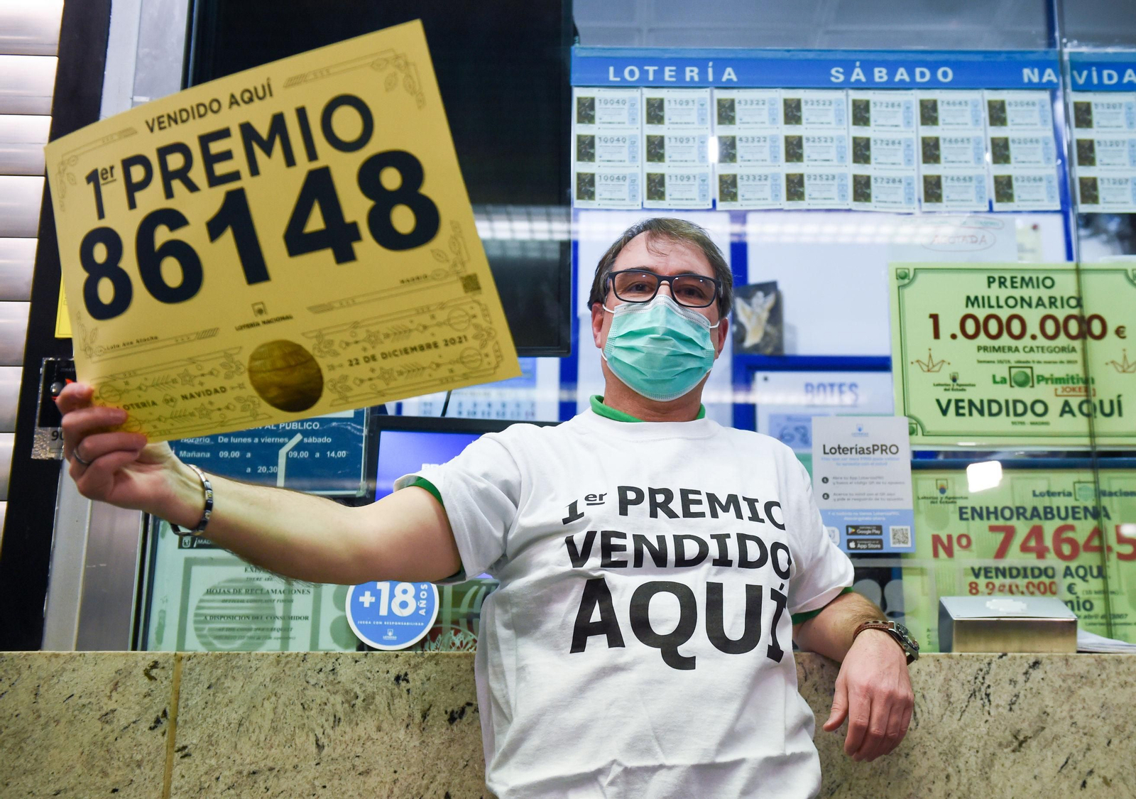 Administración de Lotería de Atocha que ha vendido el Gordo.