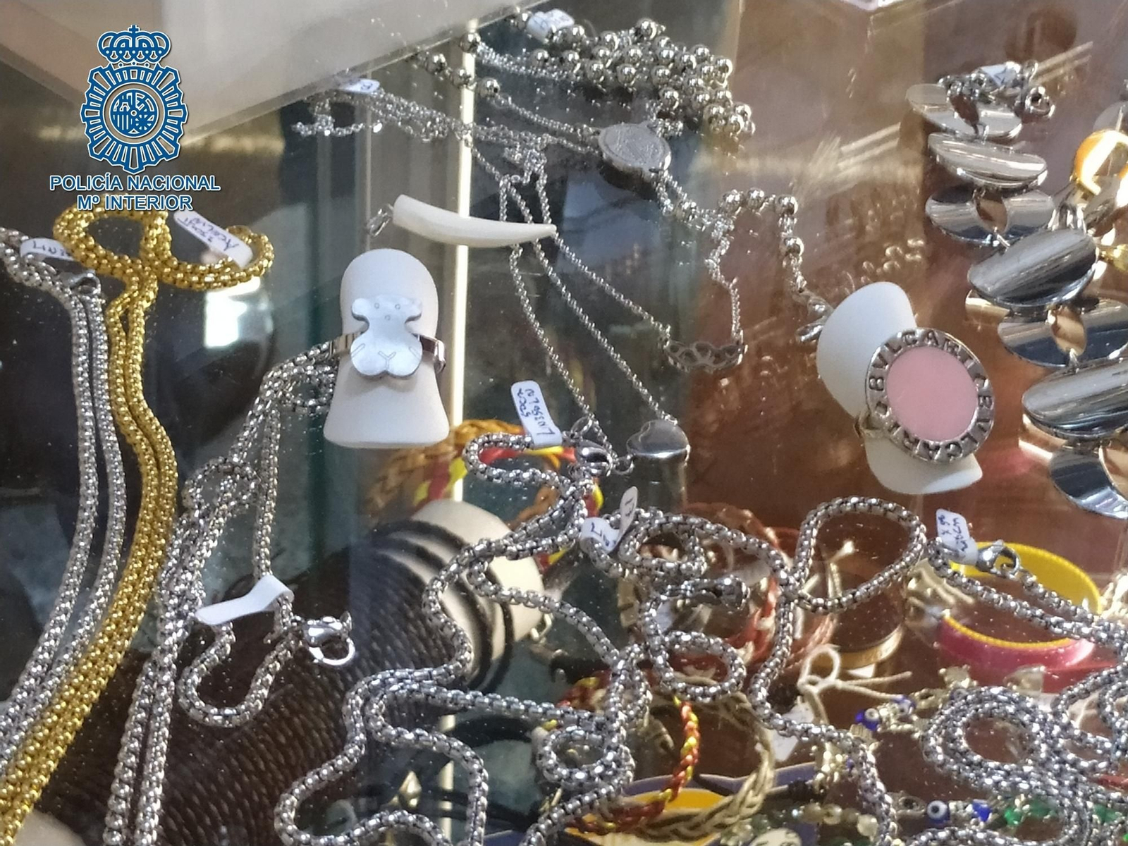 Algunas de las piezas intervenidas por la Policía.