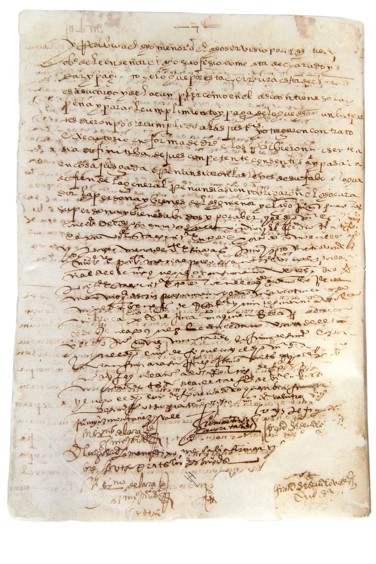 El contrato de aprendizaje de Mesa con Montañés.