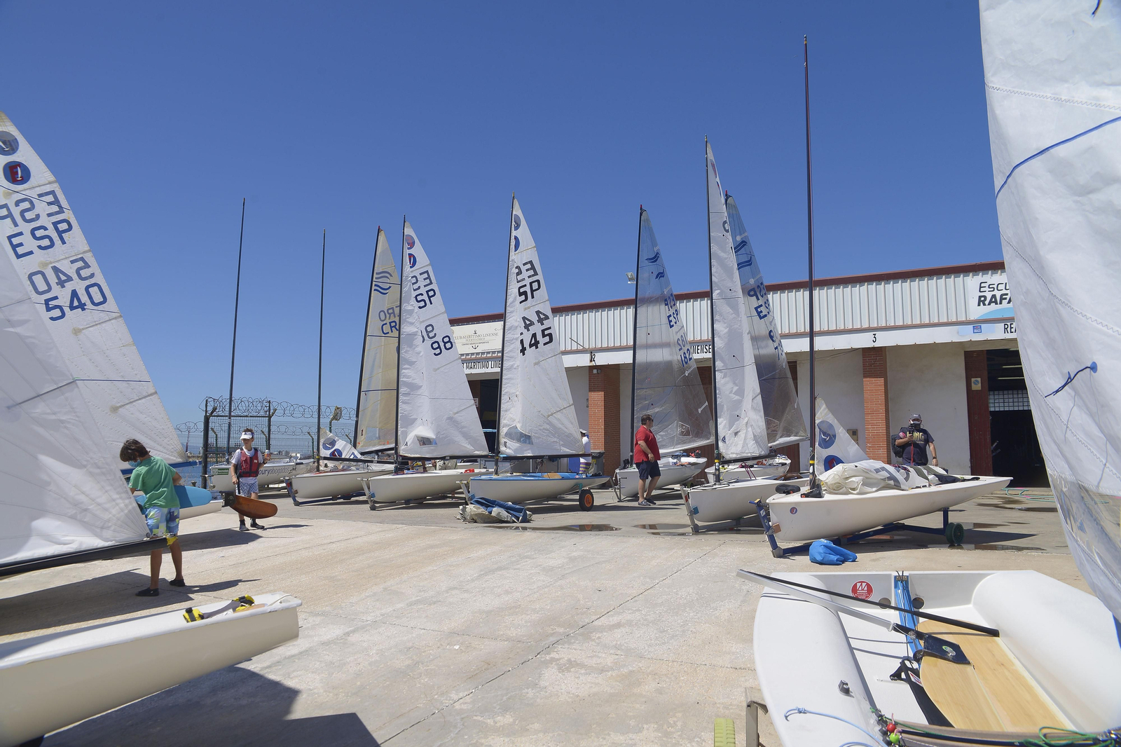 Fotos de la competición de vela en La Linea