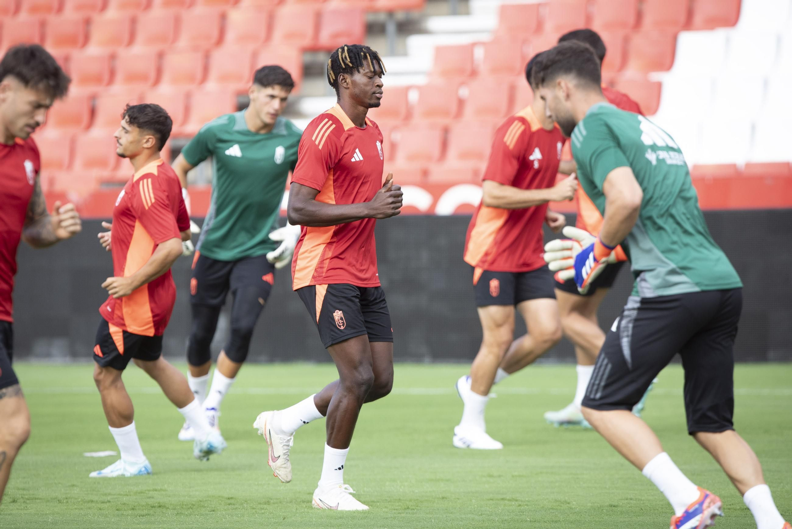 Un entrenamiento del equipo esta temporada Un entrenamiento del equipo esta temporada