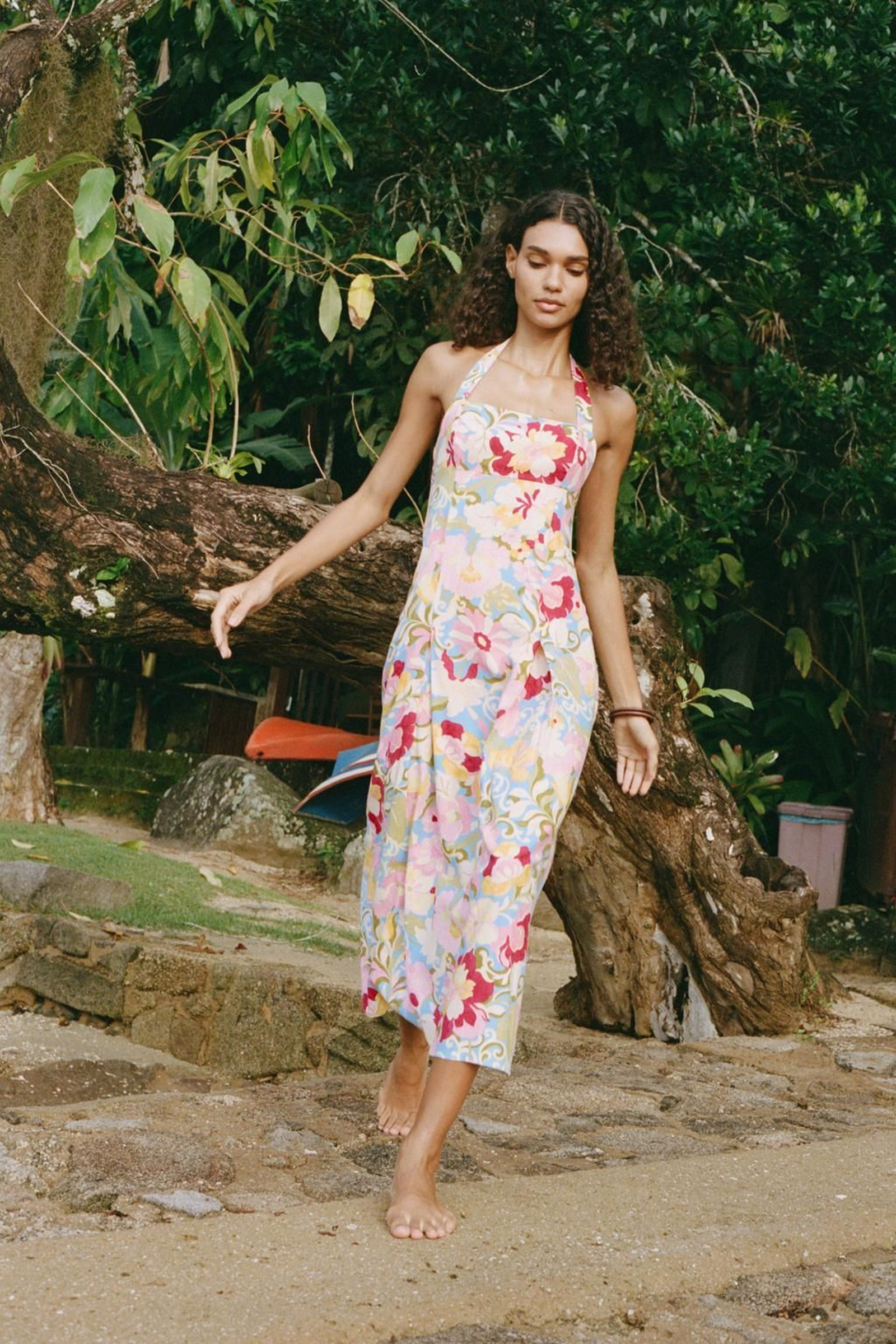 Vestido de flores de Zara. Vestido de flores de Zara.