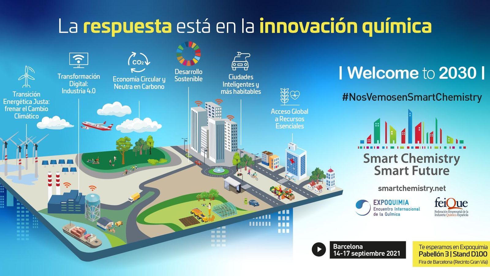 Welcome 2030 mostrará en Expoquimia las innovaciones más destacadas de la química