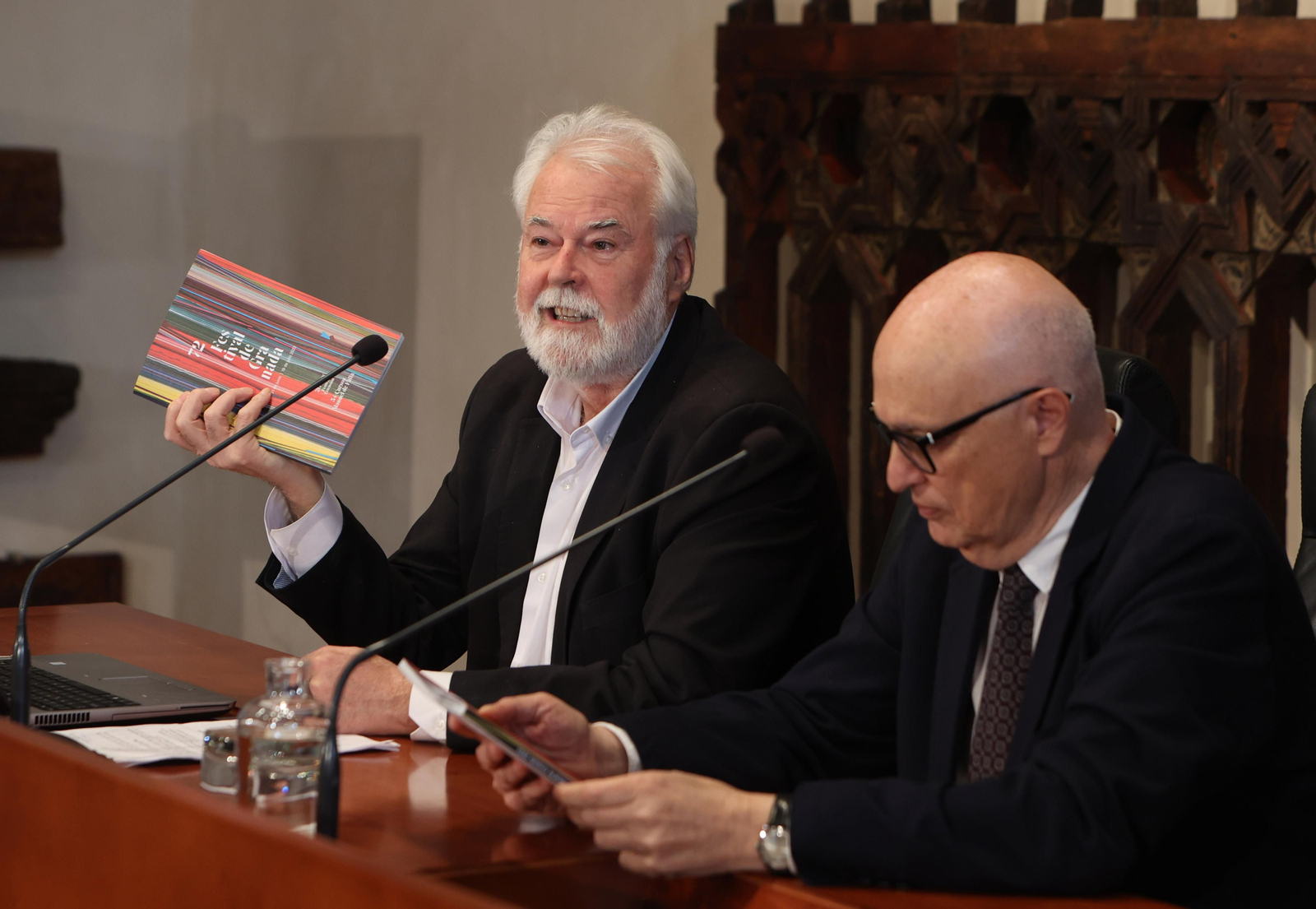 Antonio Moral y Salomón Castiel en la presentación del Festival de Granada.