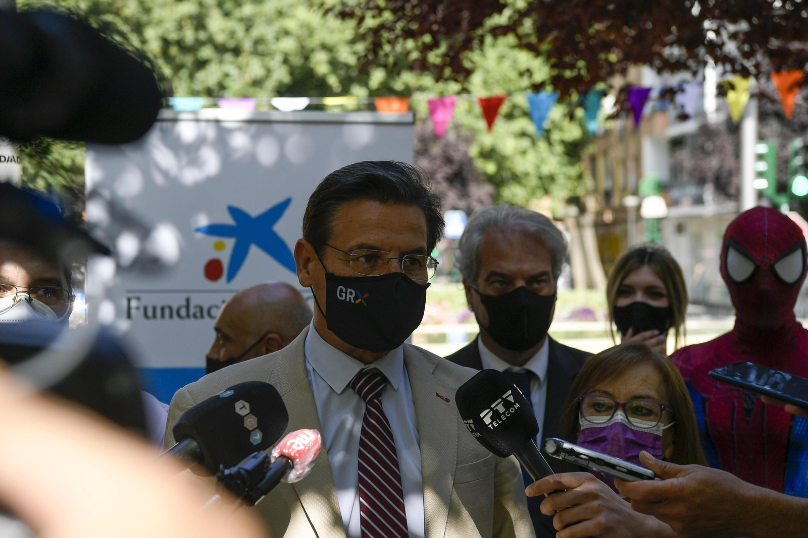 Luis Salvador, durante la inauguración de la feria de stock este viernes.