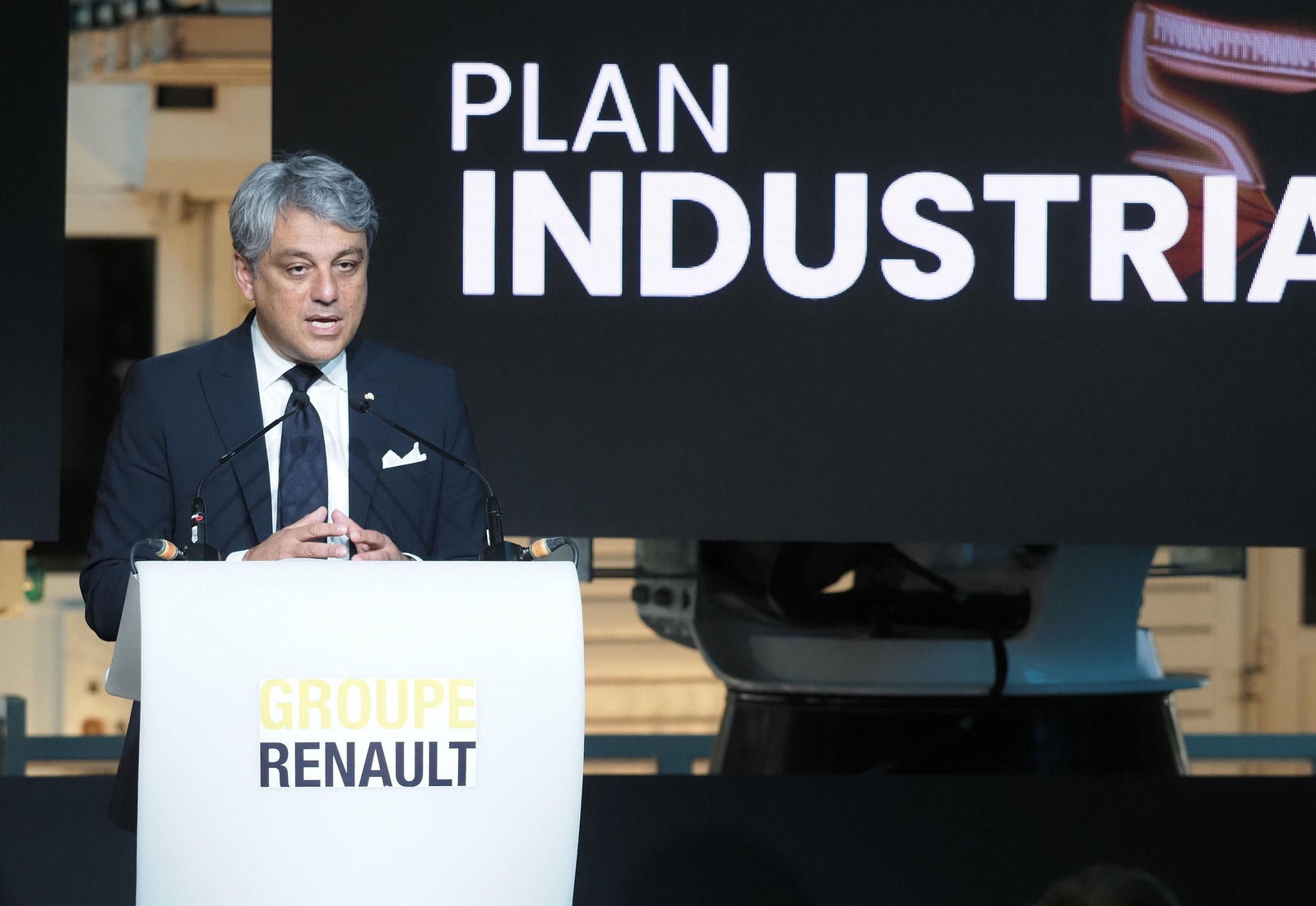 Luca de Meo, presidente de Renault, presenta este martes en Valencia el plan industrial.
