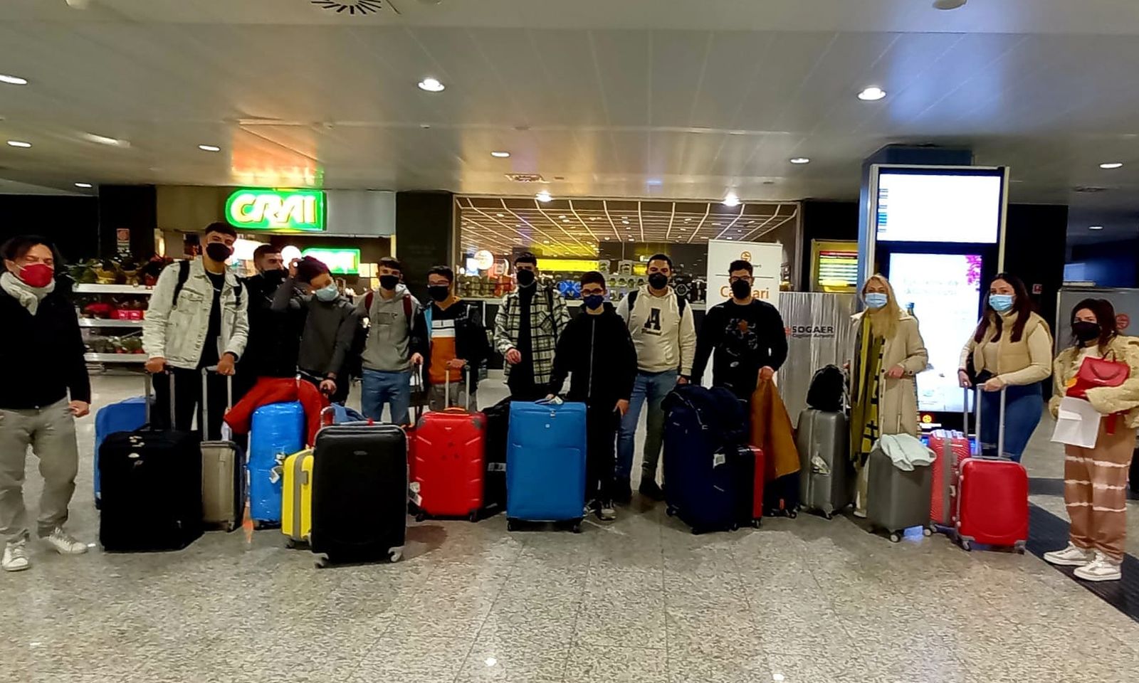 Algunos de los erasmus becados.