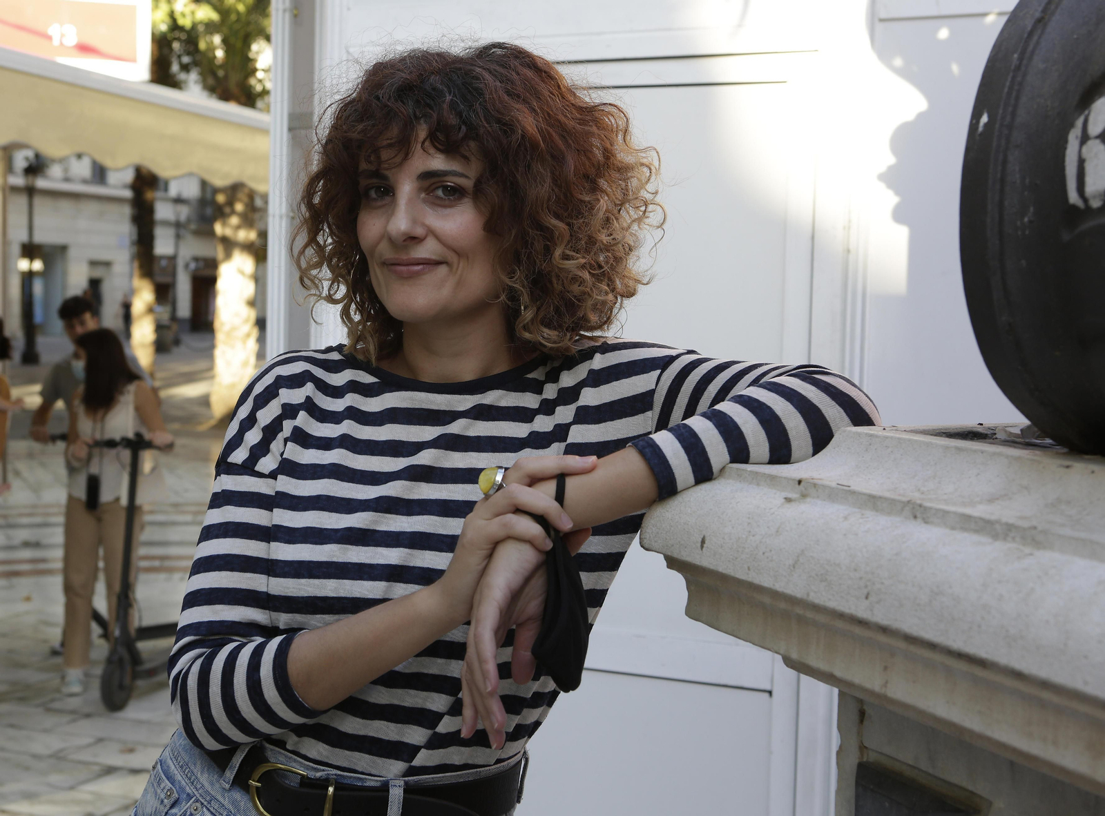 Rosario Villajos (Córdoba, 1978) en la Plaza Nueva. Rosario Villajos (Córdoba, 1978) en la Plaza Nueva.