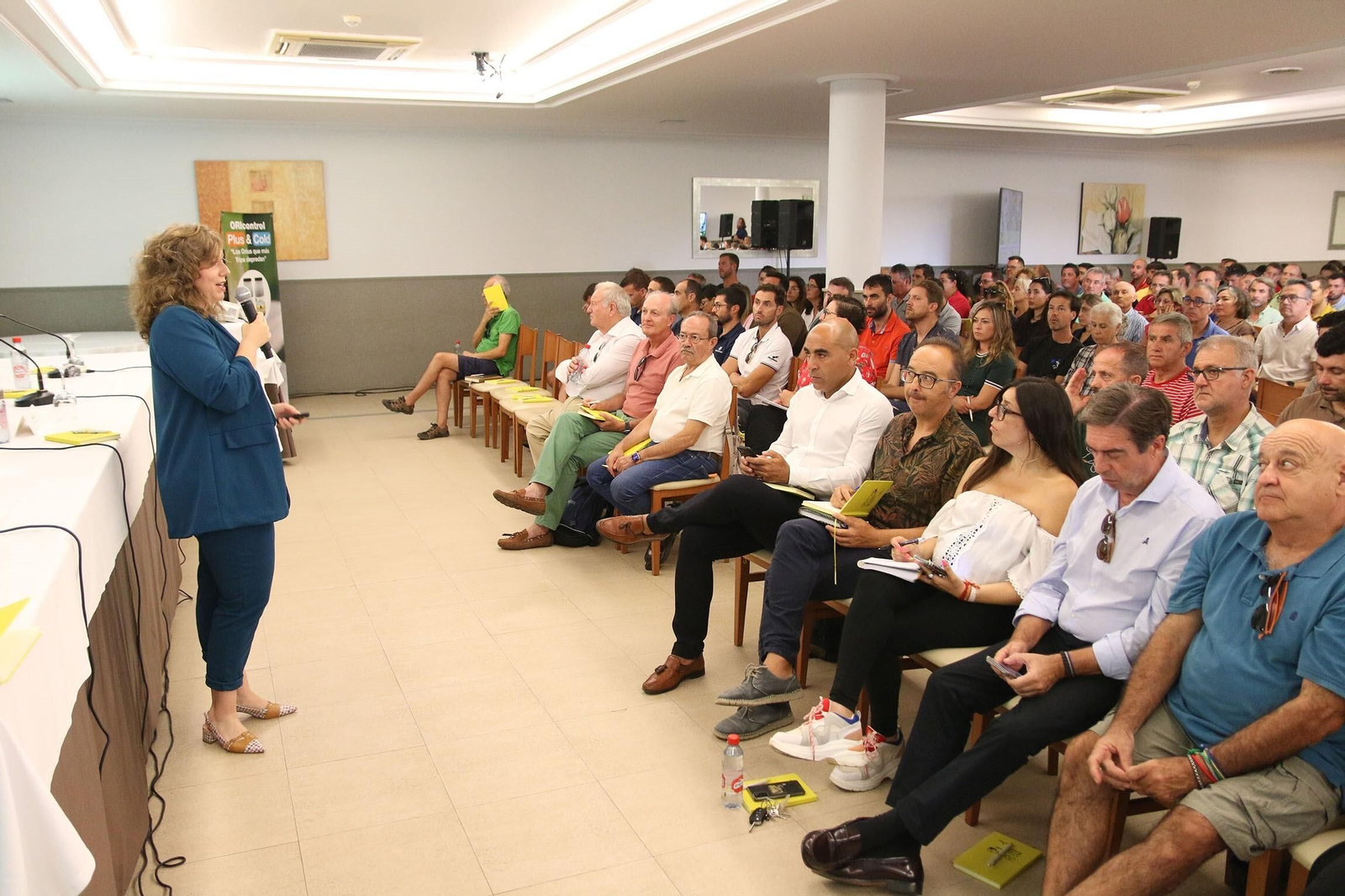 Isabel Santorromán durante su ponencia en el I Foro de Agrobío.