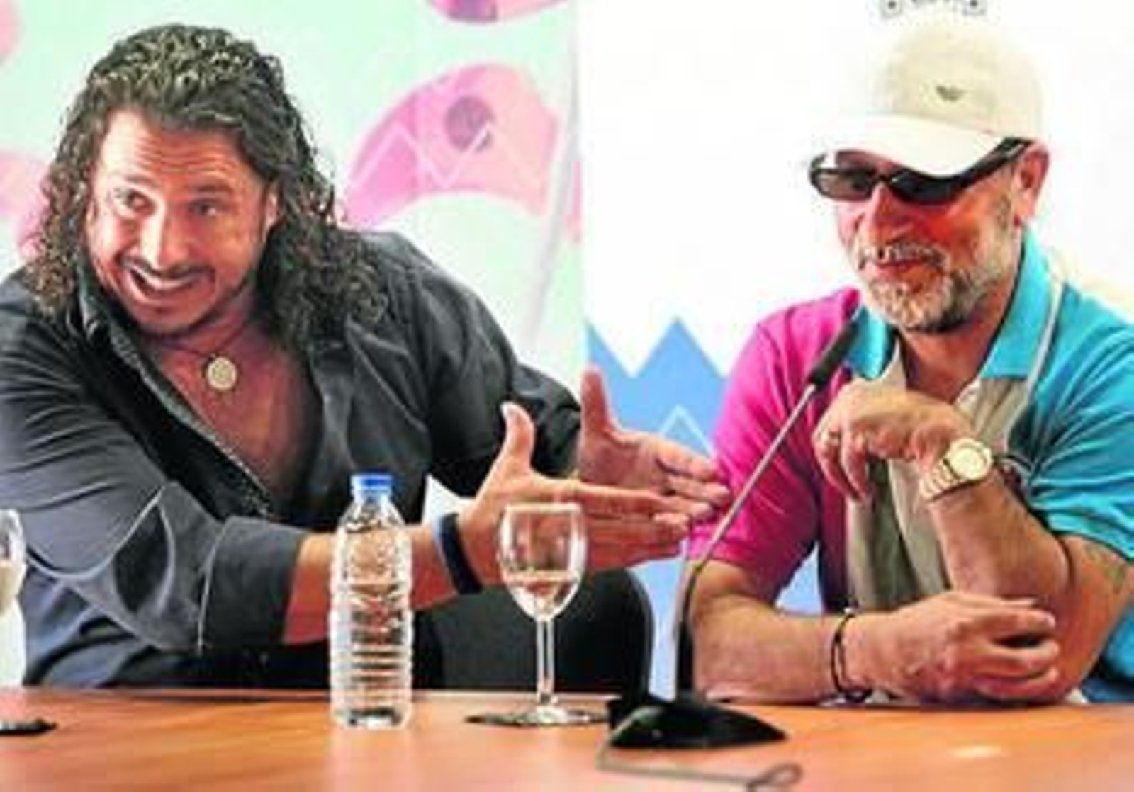 Torombo y Bobote, ayer en Santa Clara.